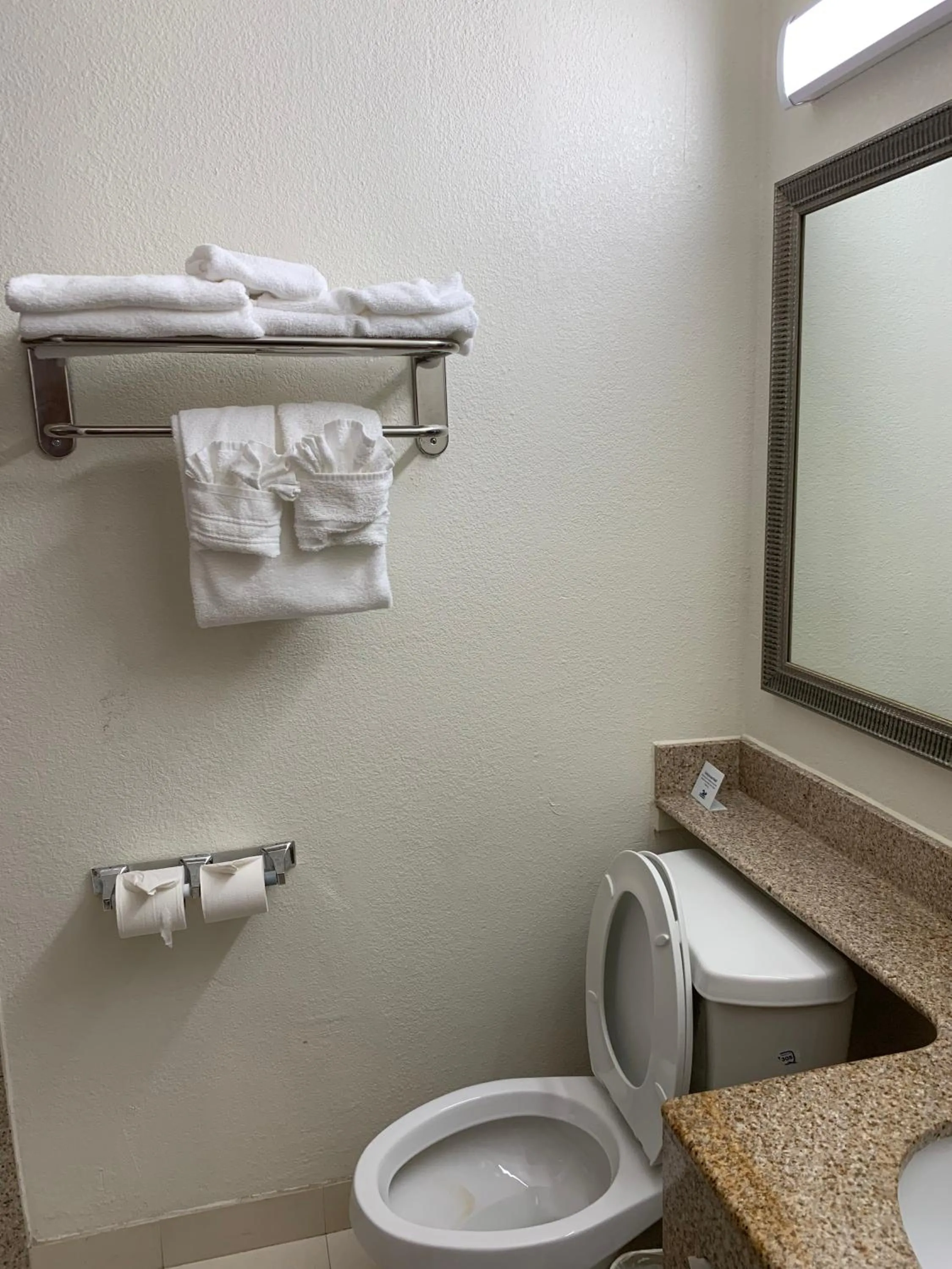 Toilet in Super 8 by Wyndham Beaumont I-10 College St