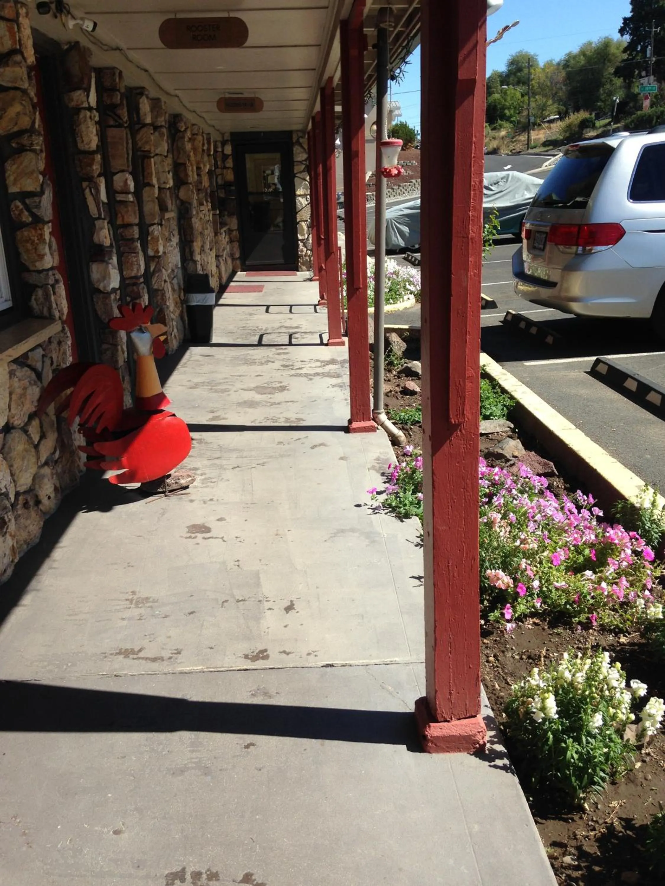 Patio in Rugged Country Lodge