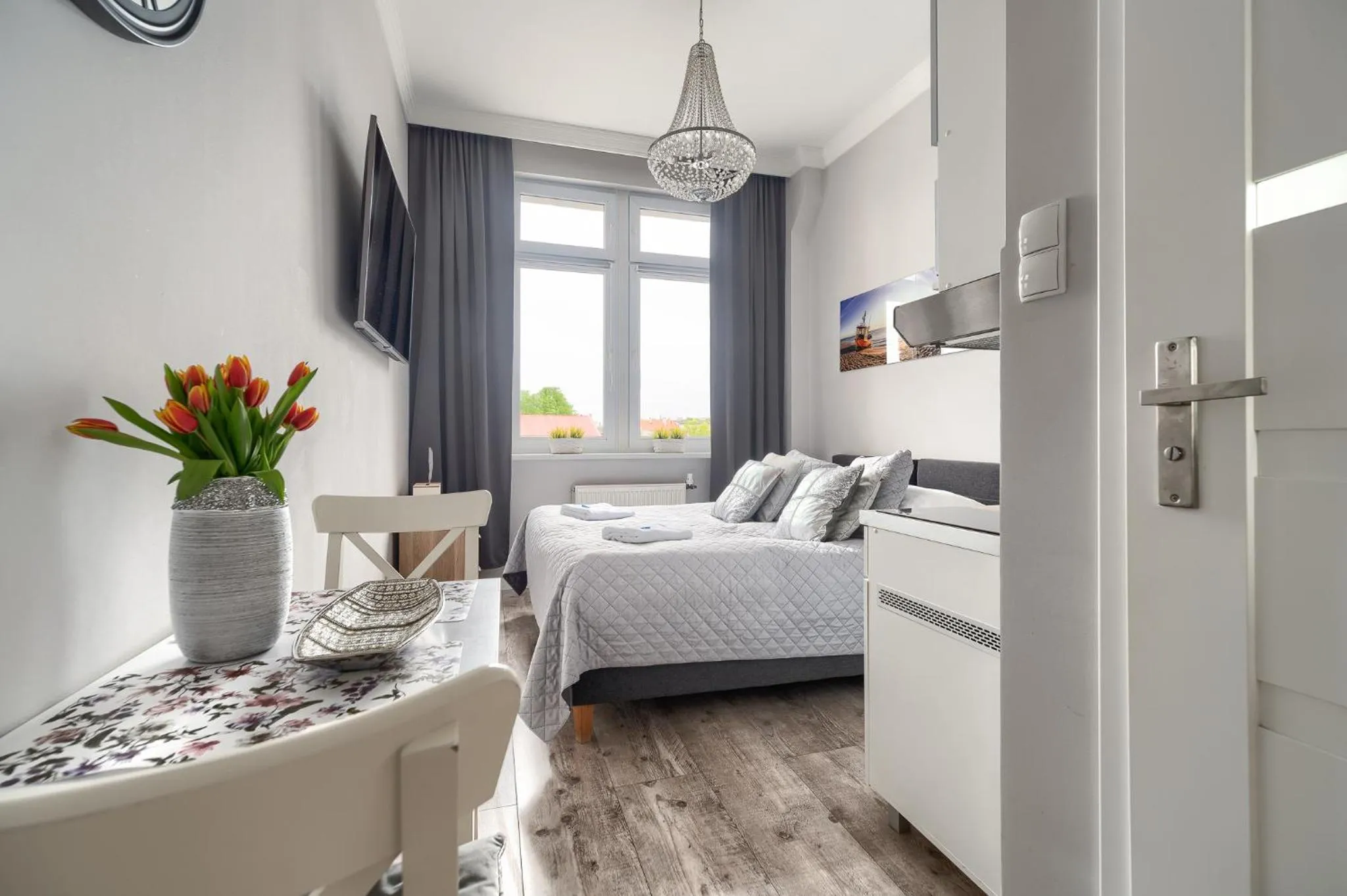 Bed in Stawa Villa & Apart