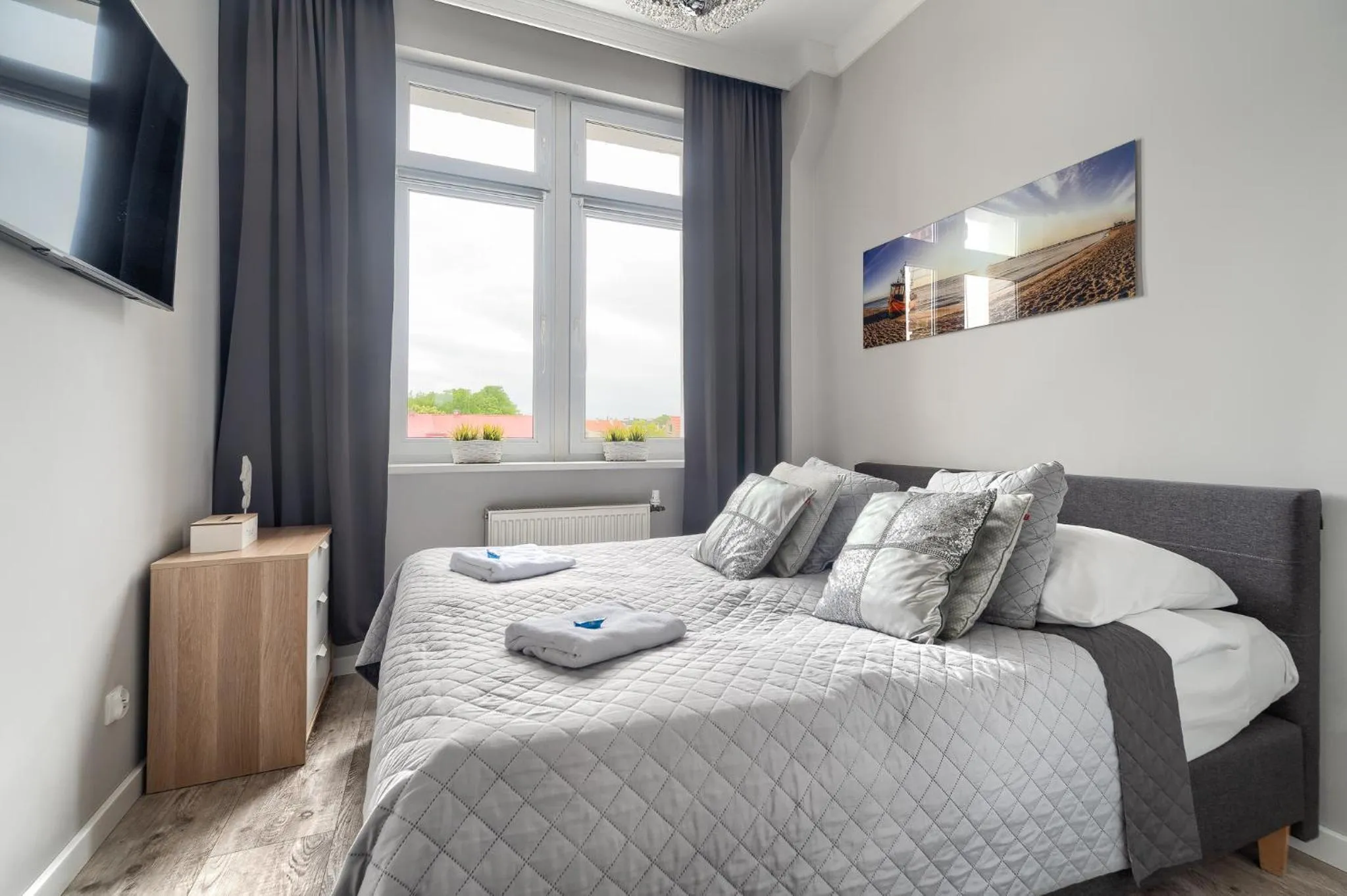 Bed in Stawa Villa & Apart