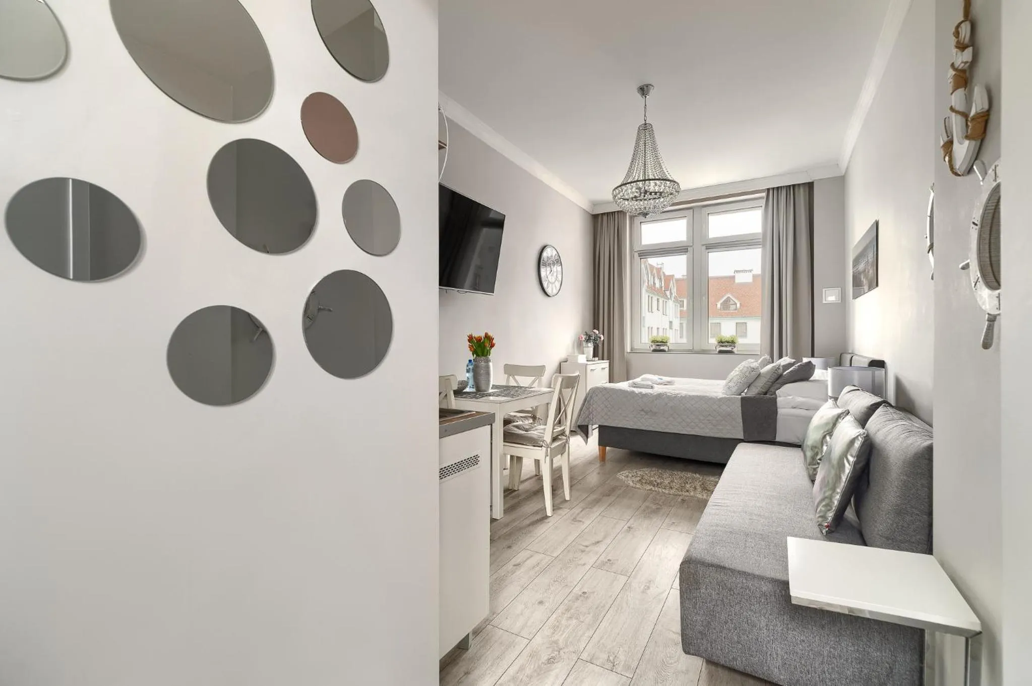 Living room, Bed in Stawa Villa & Apart