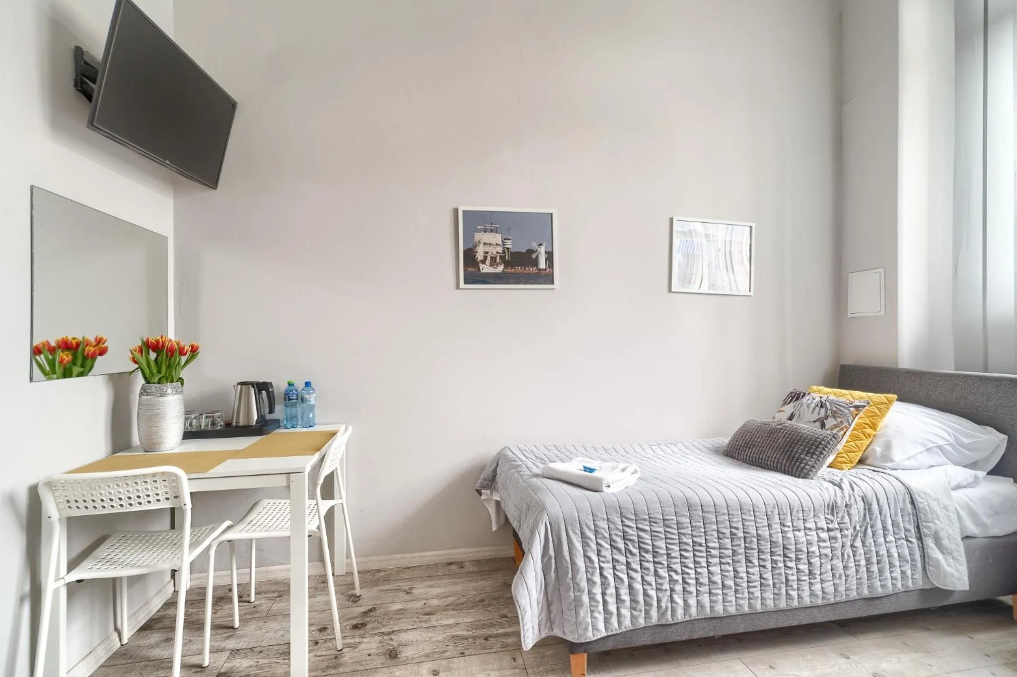 TV and multimedia, Bed in Stawa Villa & Apart