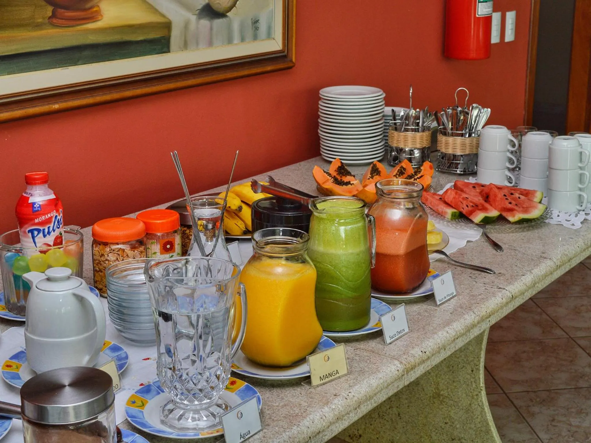 Buffet breakfast in Hotel Portal da Lua