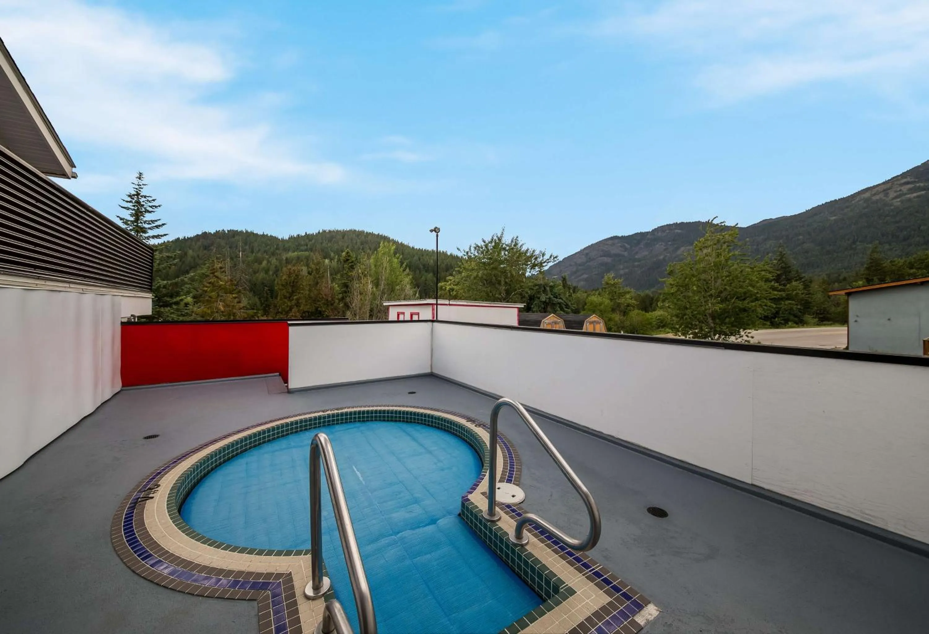 Pool view in SureStay Hotel by Best Western Rossland Red Mountain