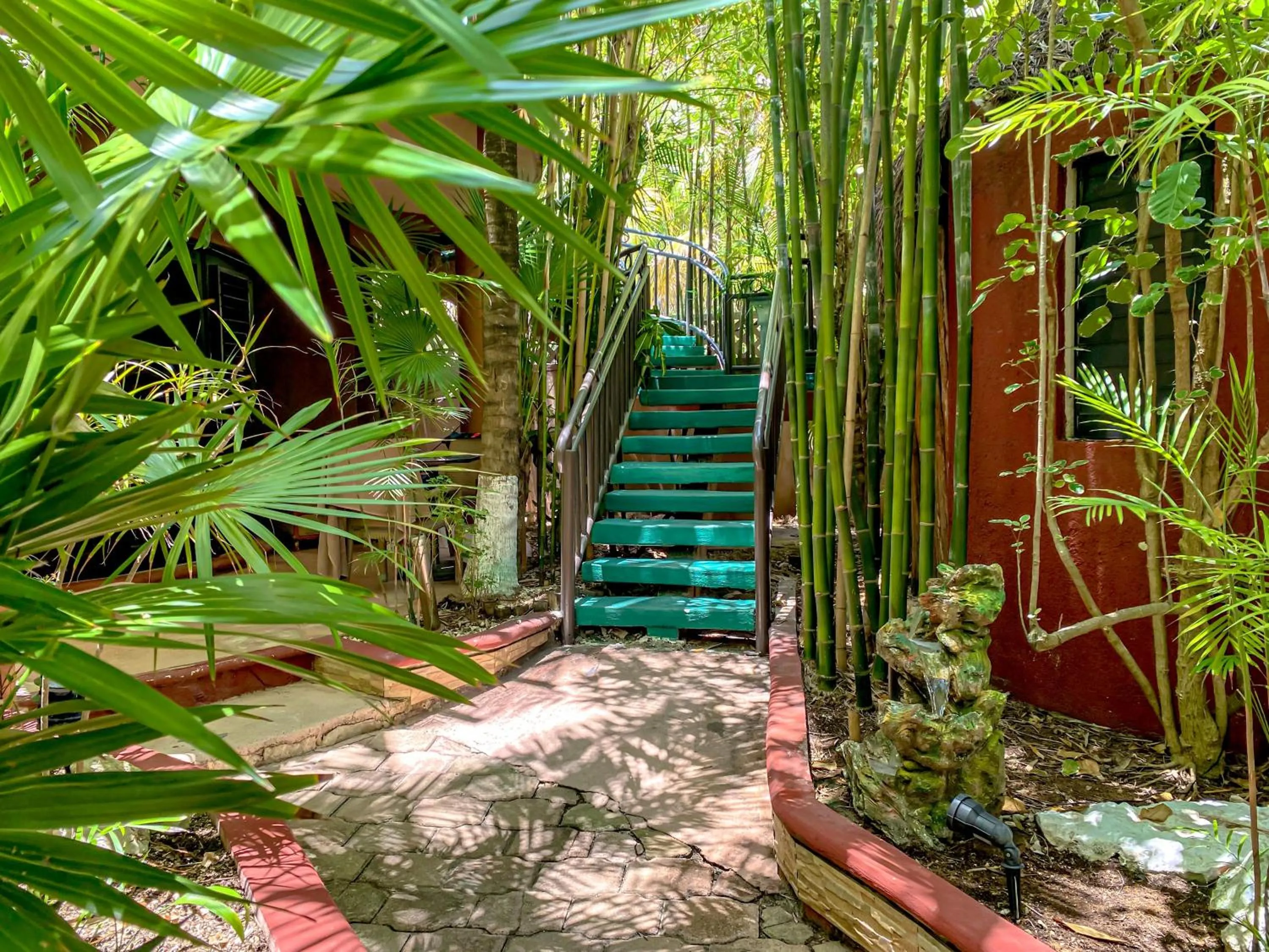 Patio in Cocos Cabañas Playa del Carmen Adults Only