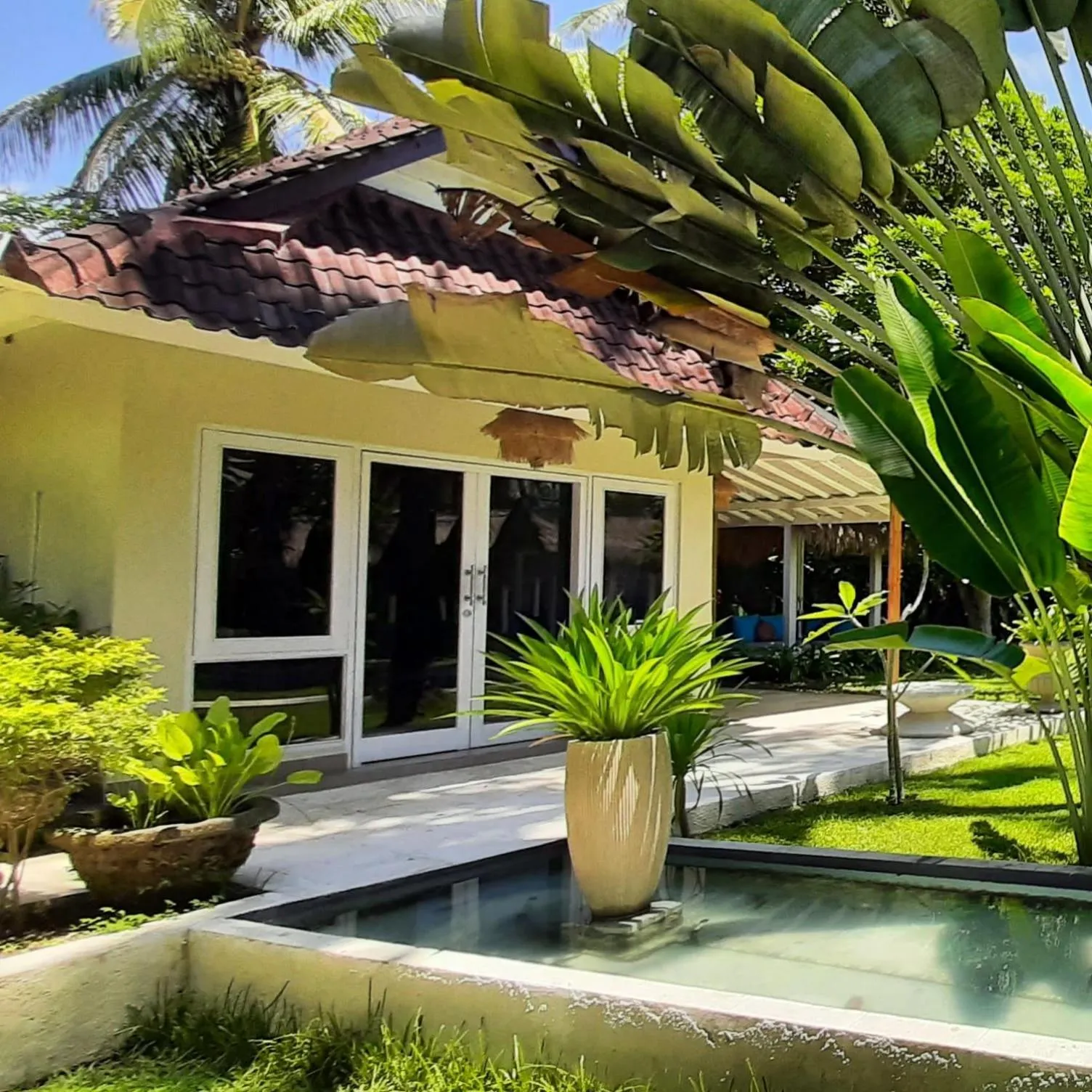 Garden view in The Forty Eight Resort Candidasa