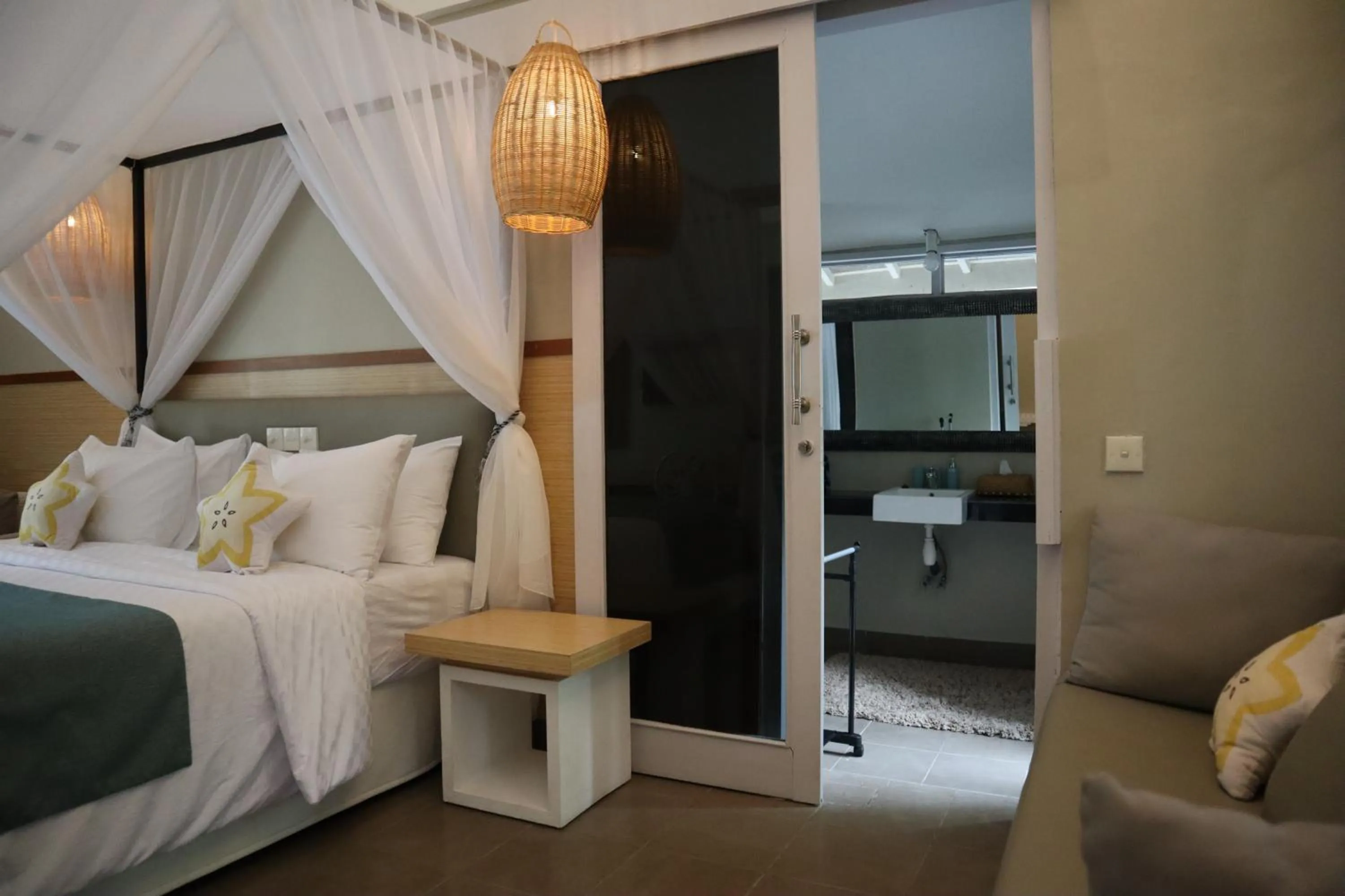 Bed in The Forty Eight Resort Candidasa