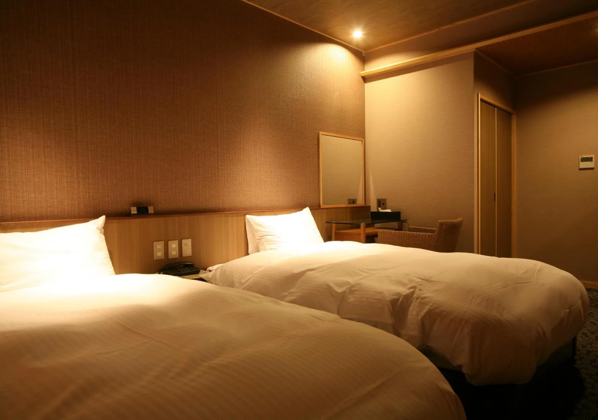 Bed in Hotel New Awaji