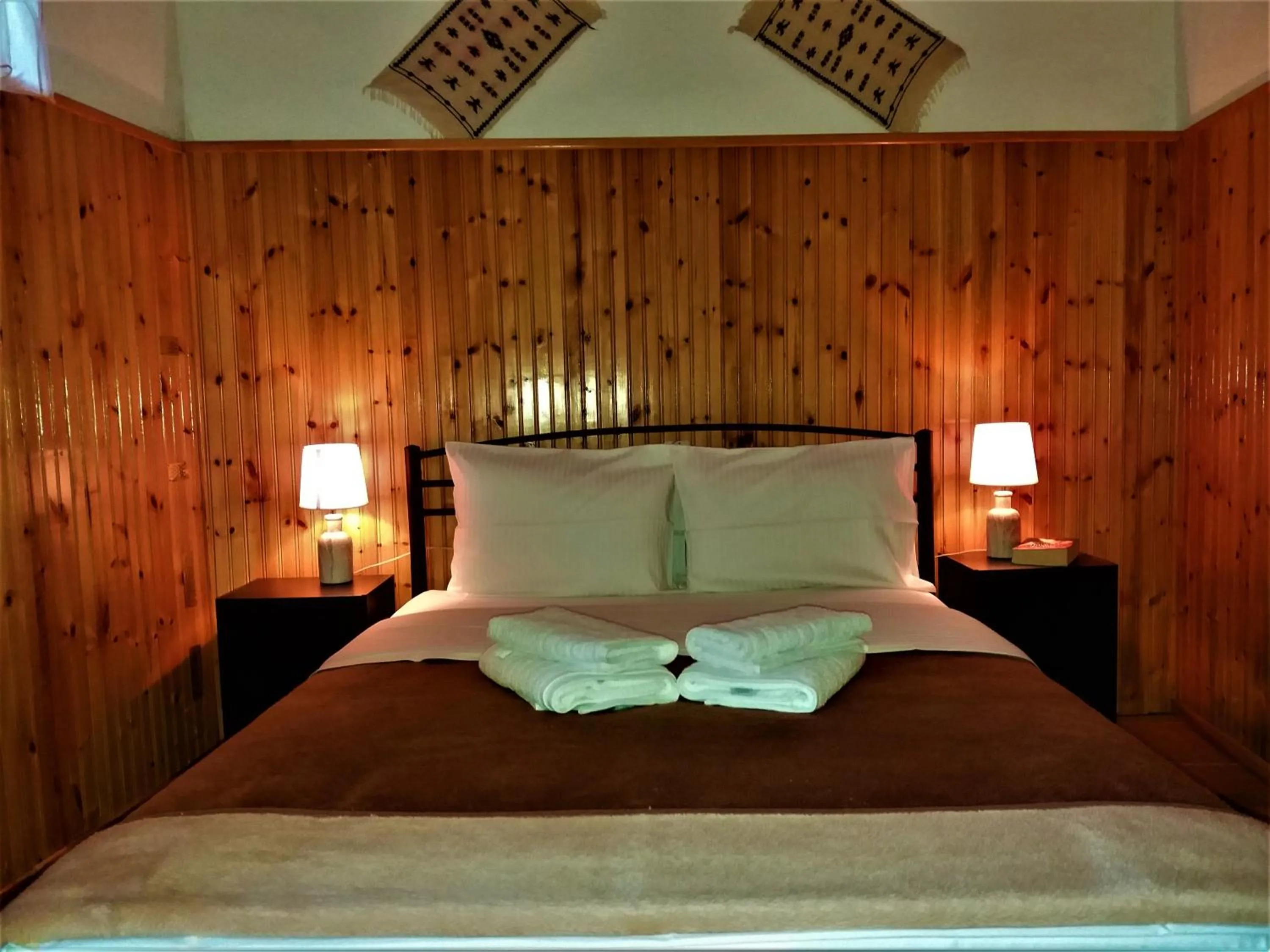 Bed in Hotel Acropolis Metsovo