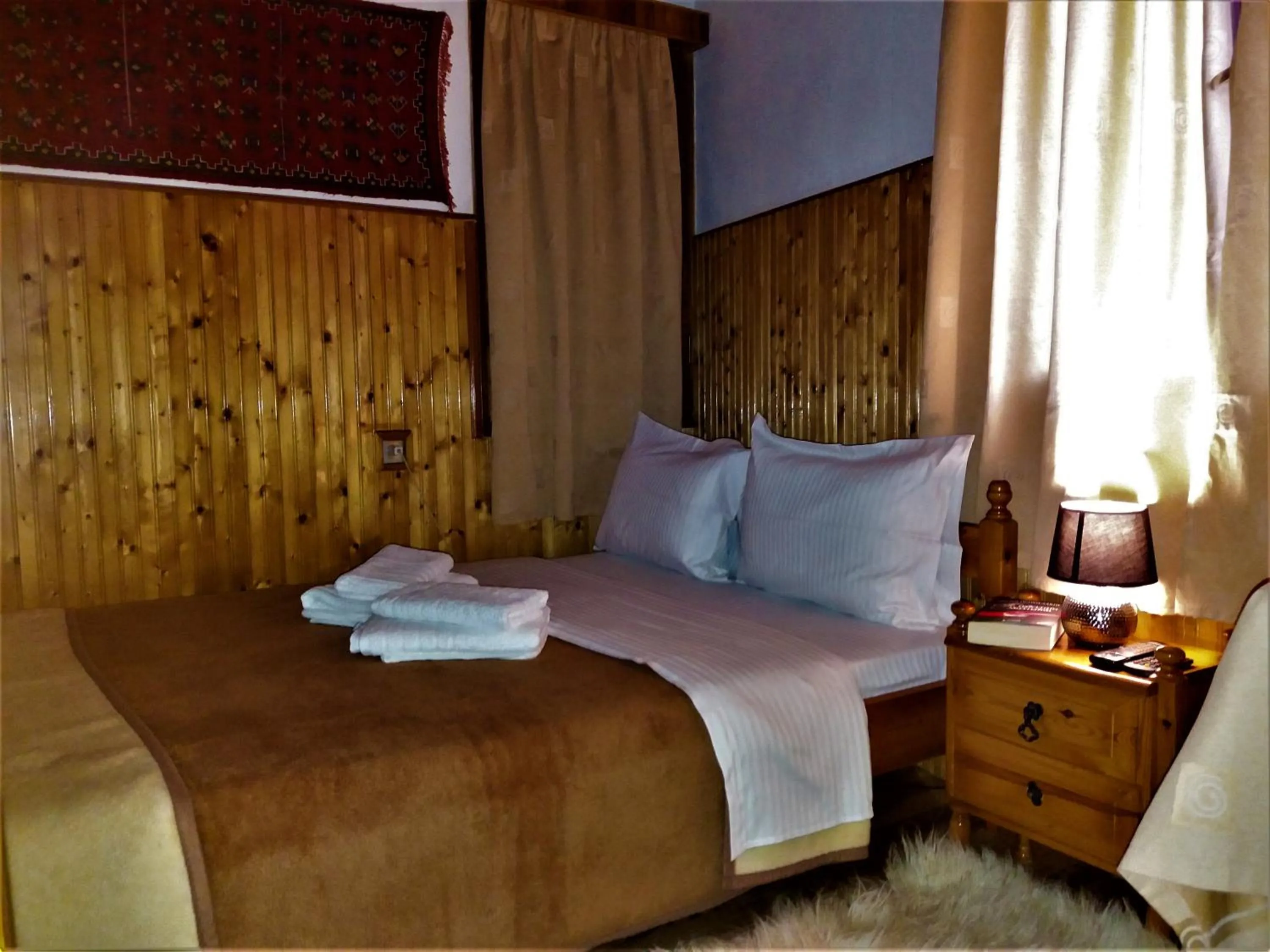 Bed in Hotel Acropolis Metsovo