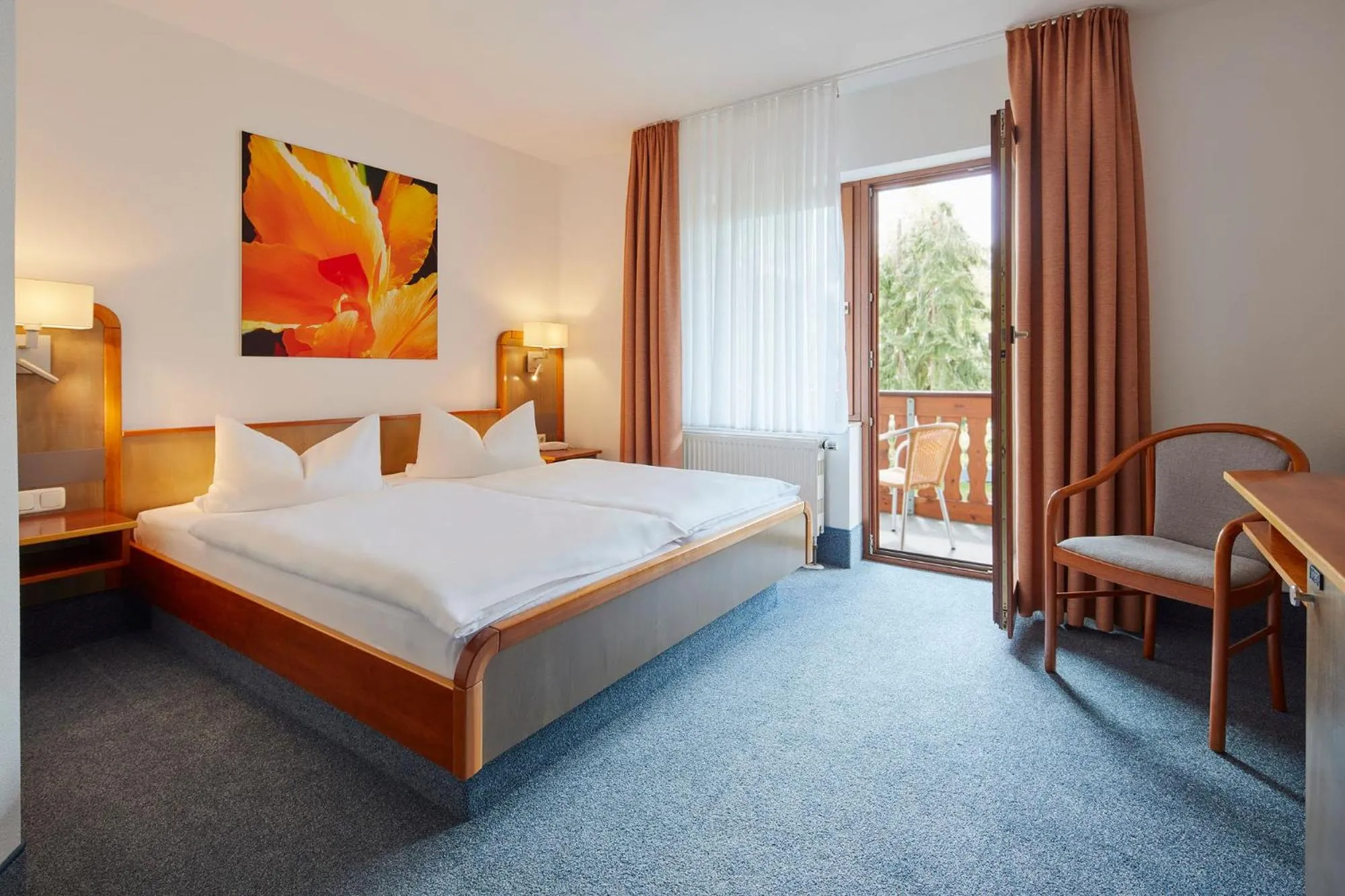 Bed in Hotel garni Sonnenhof