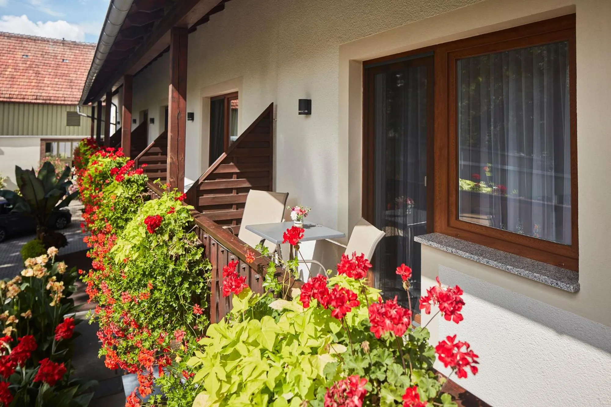 Balcony/Terrace in Hotel garni Sonnenhof