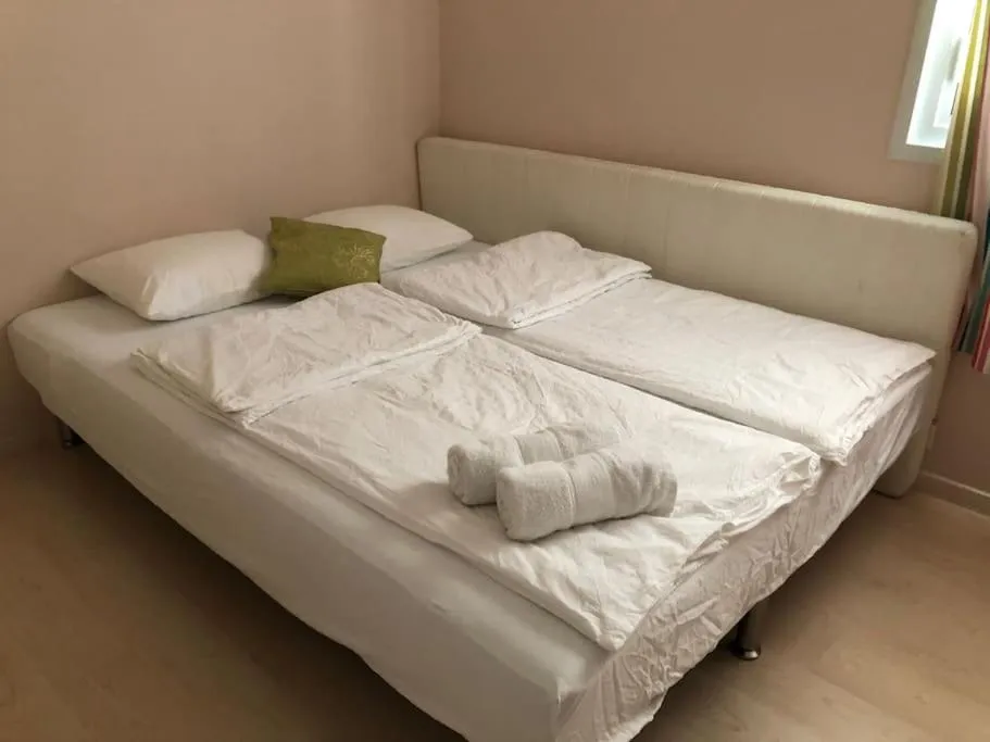 Bed in Nitza Seaview Apartments