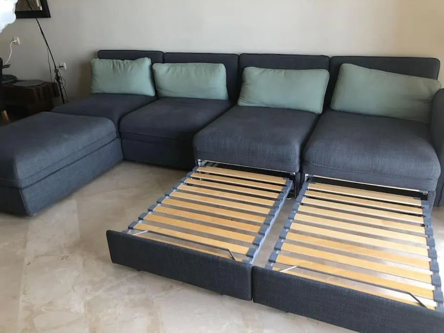 Living room in Nitza Seaview Apartments