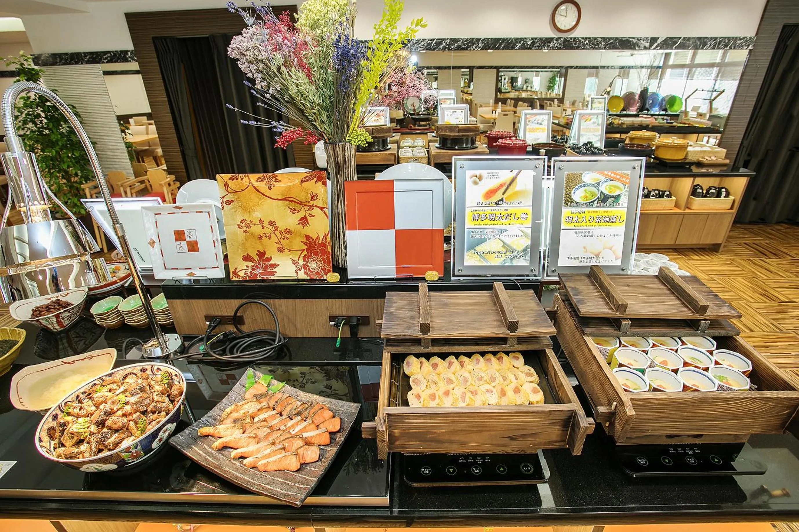 Buffet breakfast in Hotel Hokke Club Fukuoka