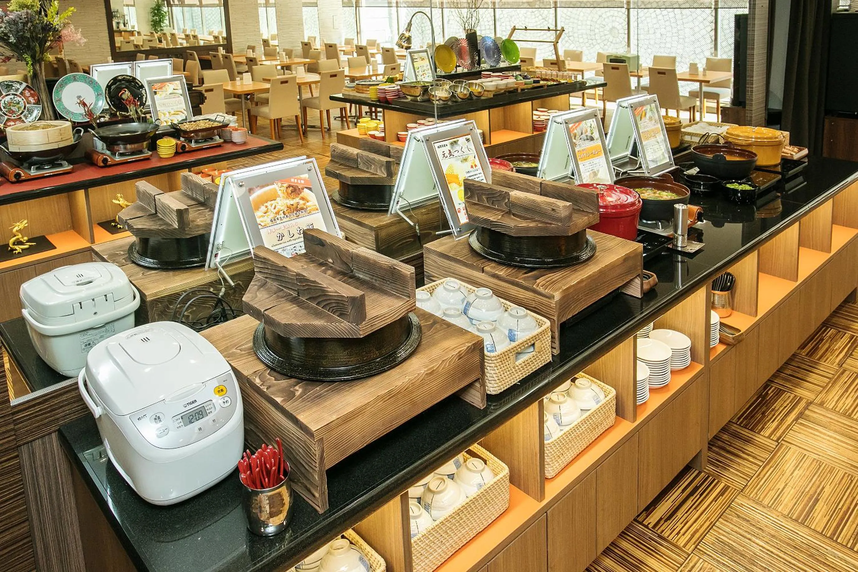 Buffet breakfast in Hotel Hokke Club Fukuoka