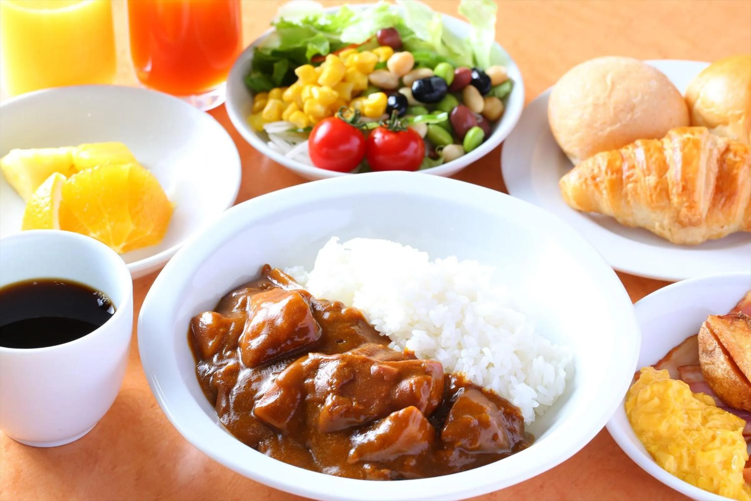 Buffet breakfast in Hotel Hokke Club Fukuoka