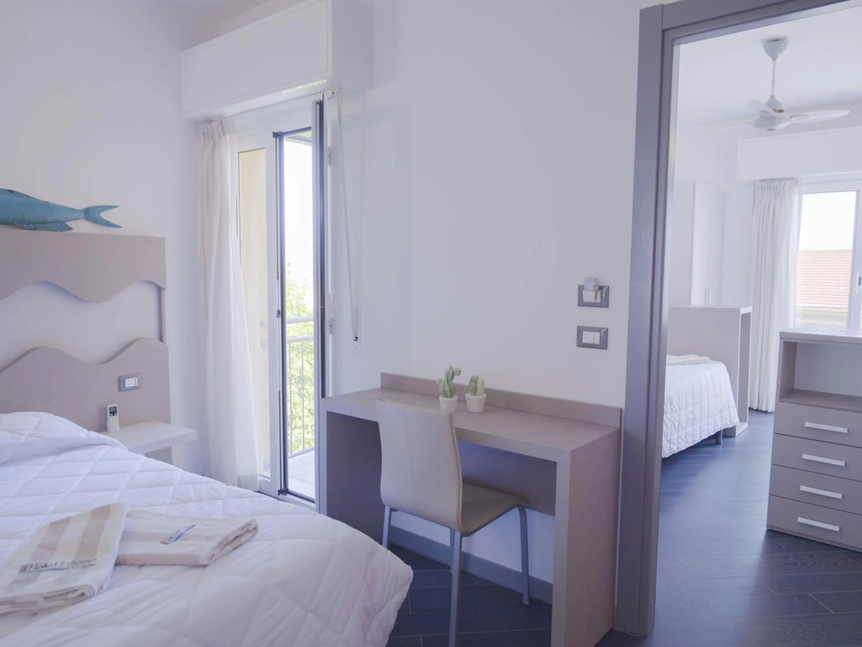 Bed in Hotel Liliana