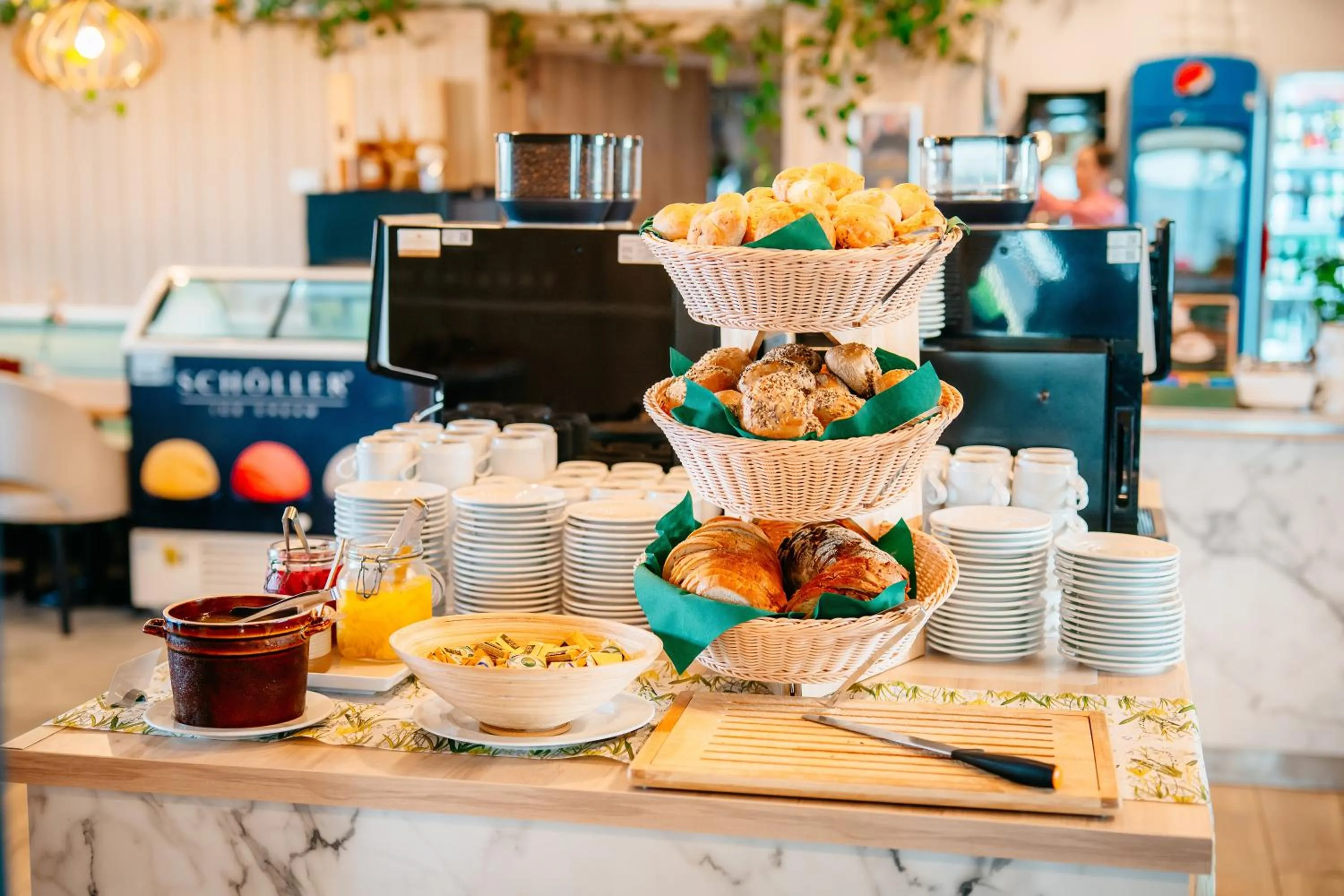 Buffet breakfast in Blu Apartments