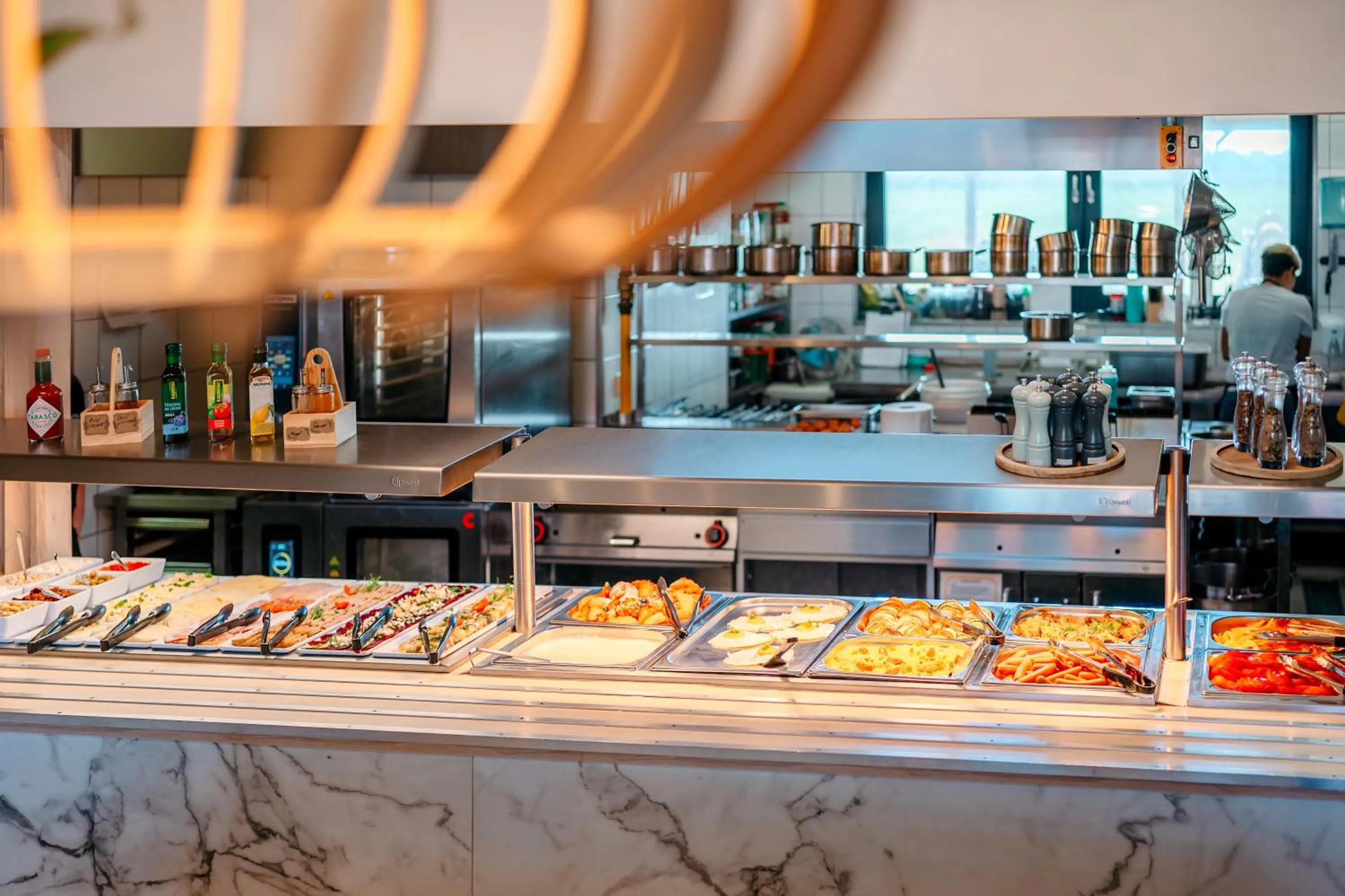 Buffet breakfast in Blu Apartments