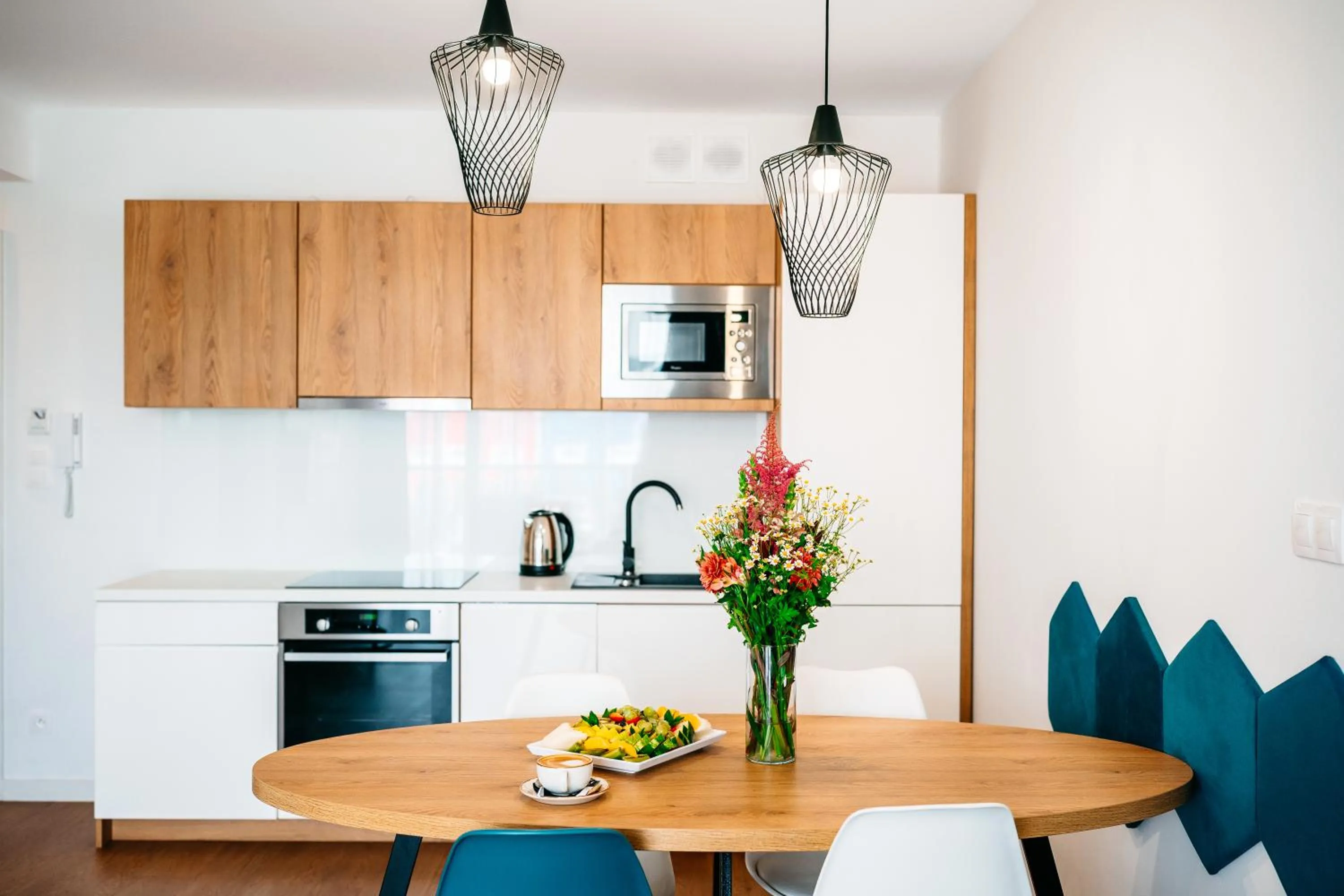 Kitchen or kitchenette in Blu Apartments