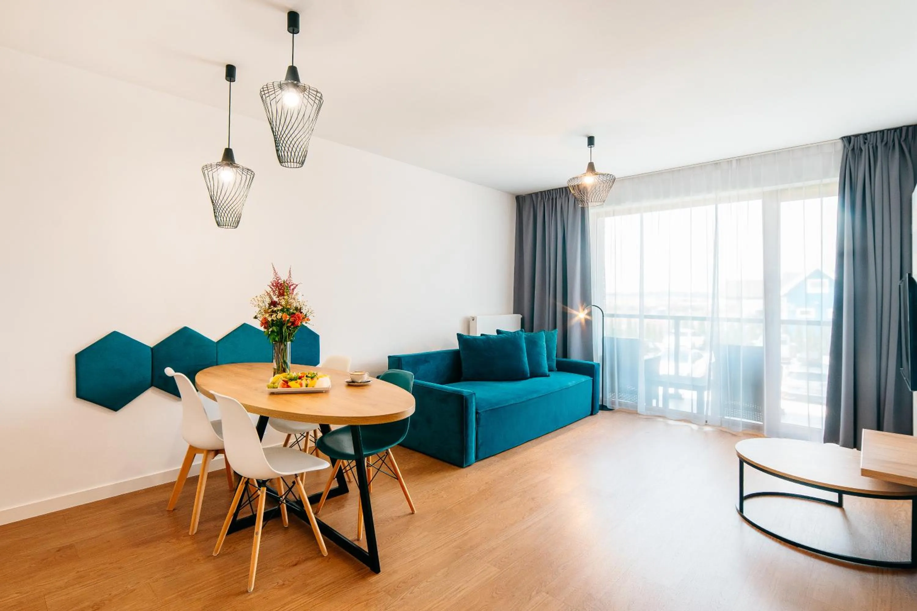 Living room in Blu Apartments