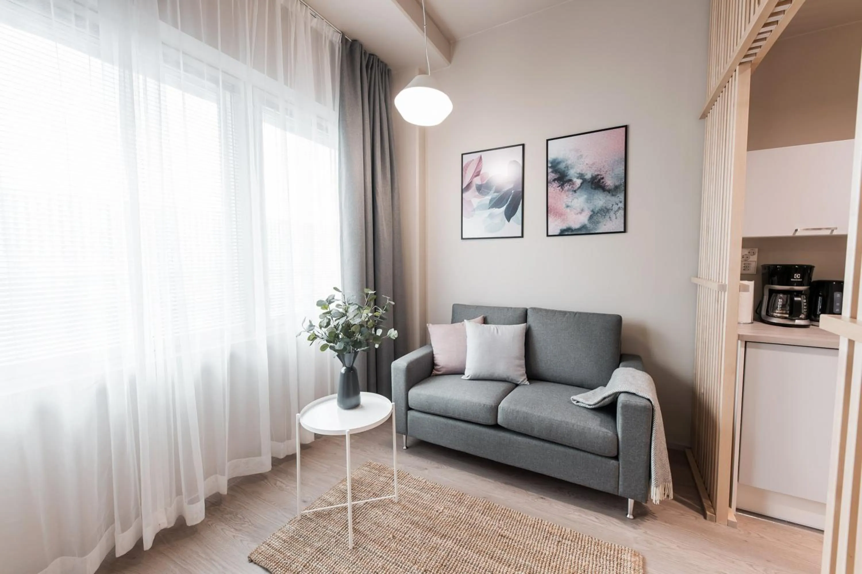 Living room in Forenom Aparthotel Vantaa Tikkurila