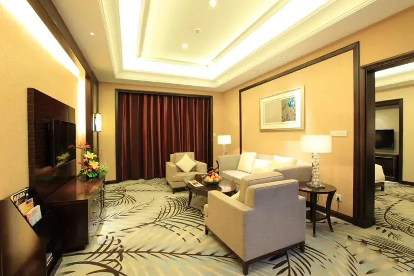 Twin Room in Howard Johnson Tongfang Plaza Zhuji Twin Room in Howard Johnson Tongfang Plaza Zhuji