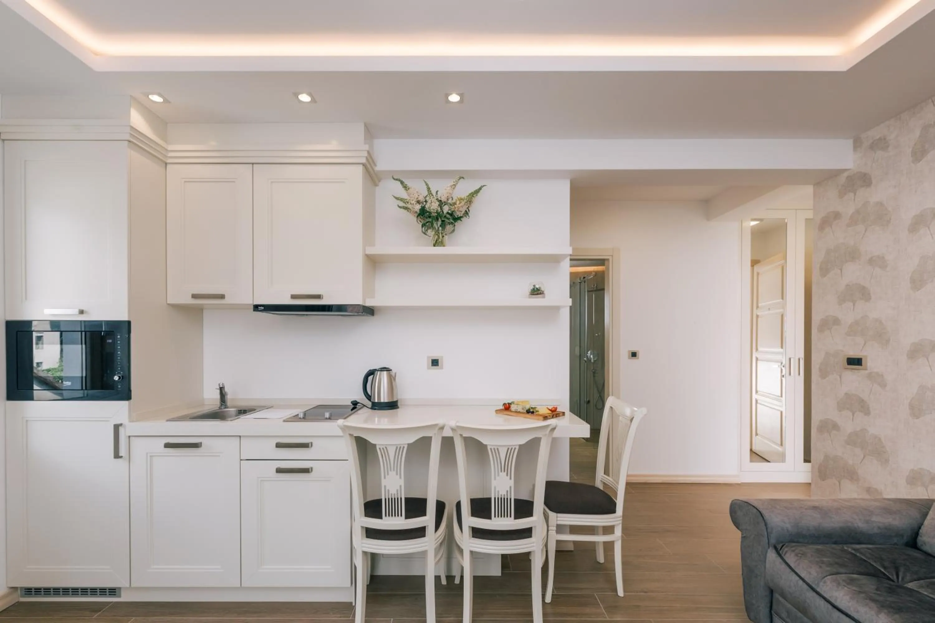 Kitchen or kitchenette in Splendido MB Apartments