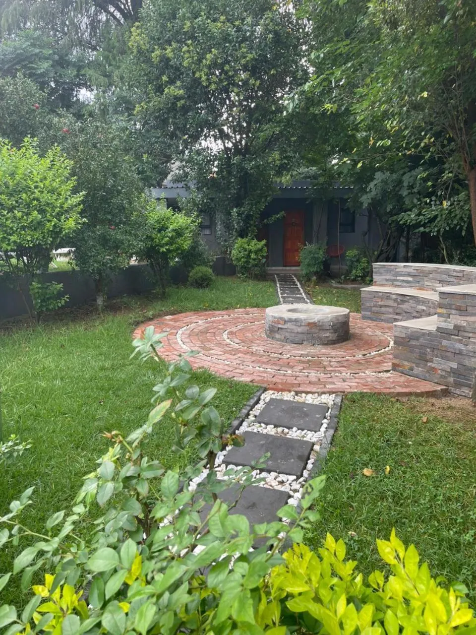 fireplace in Marion Lodge