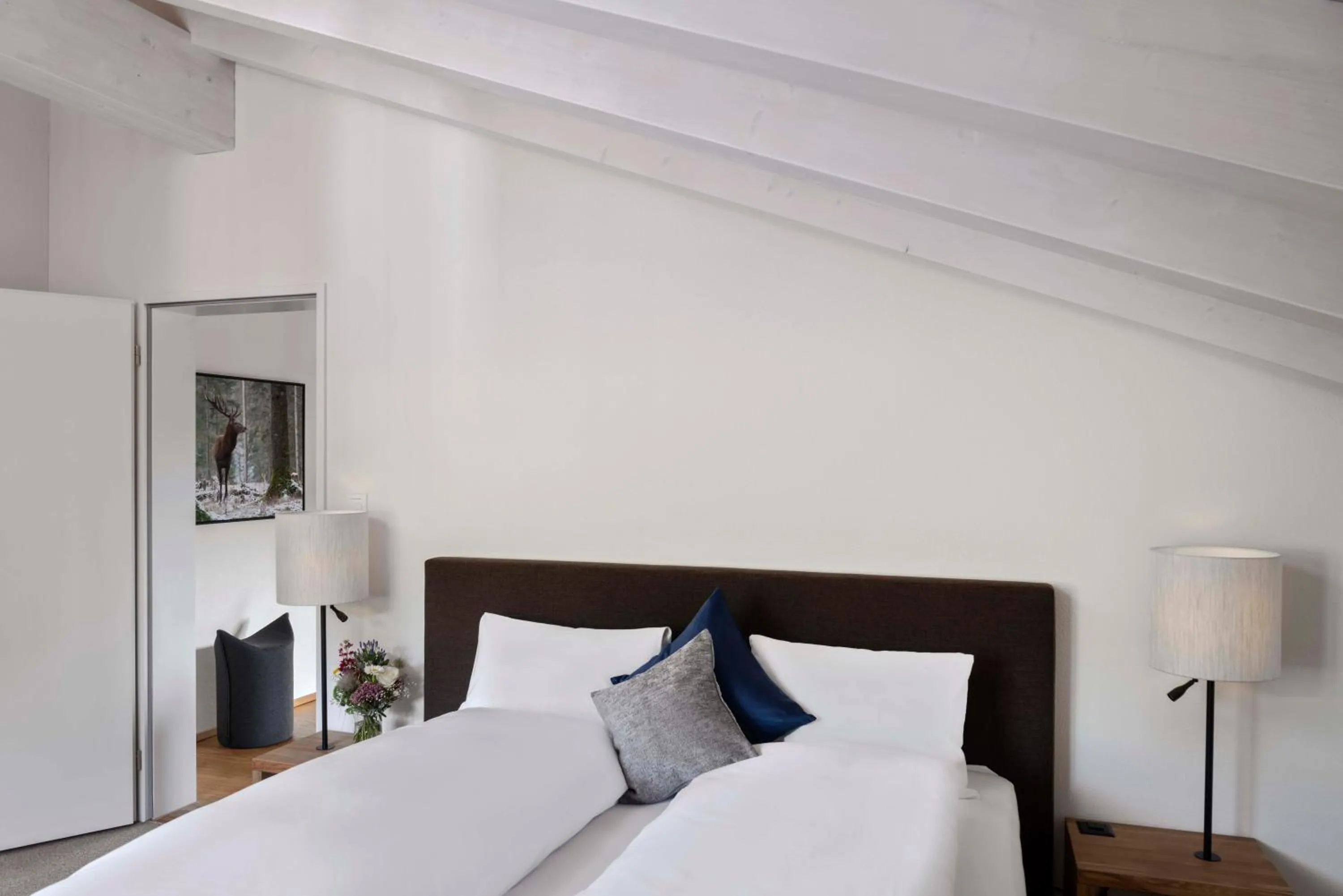 Bed in Hotel Mischun