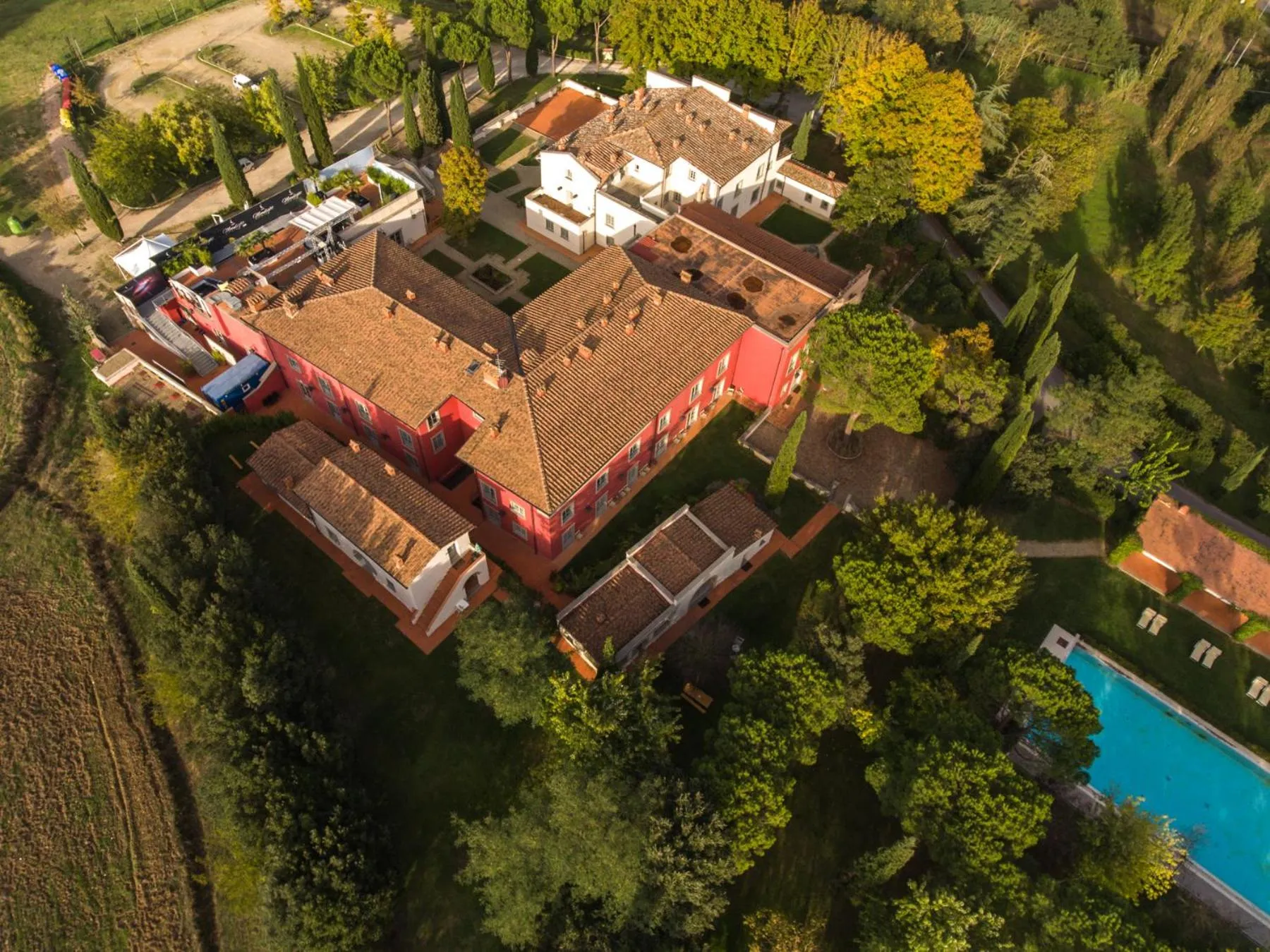 Bird's eye view in Villa Il Palagio