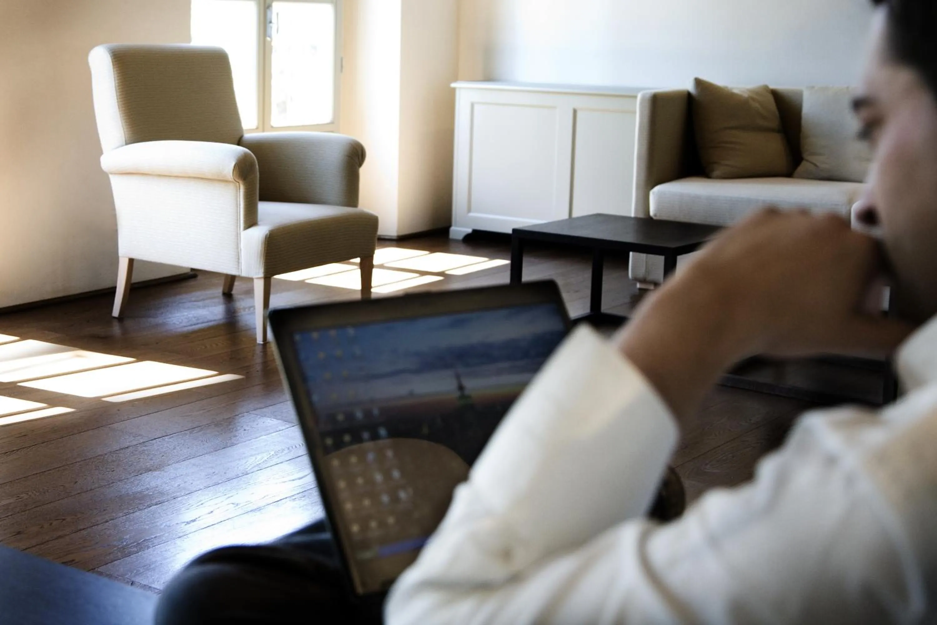 Library in Villa Il Palagio