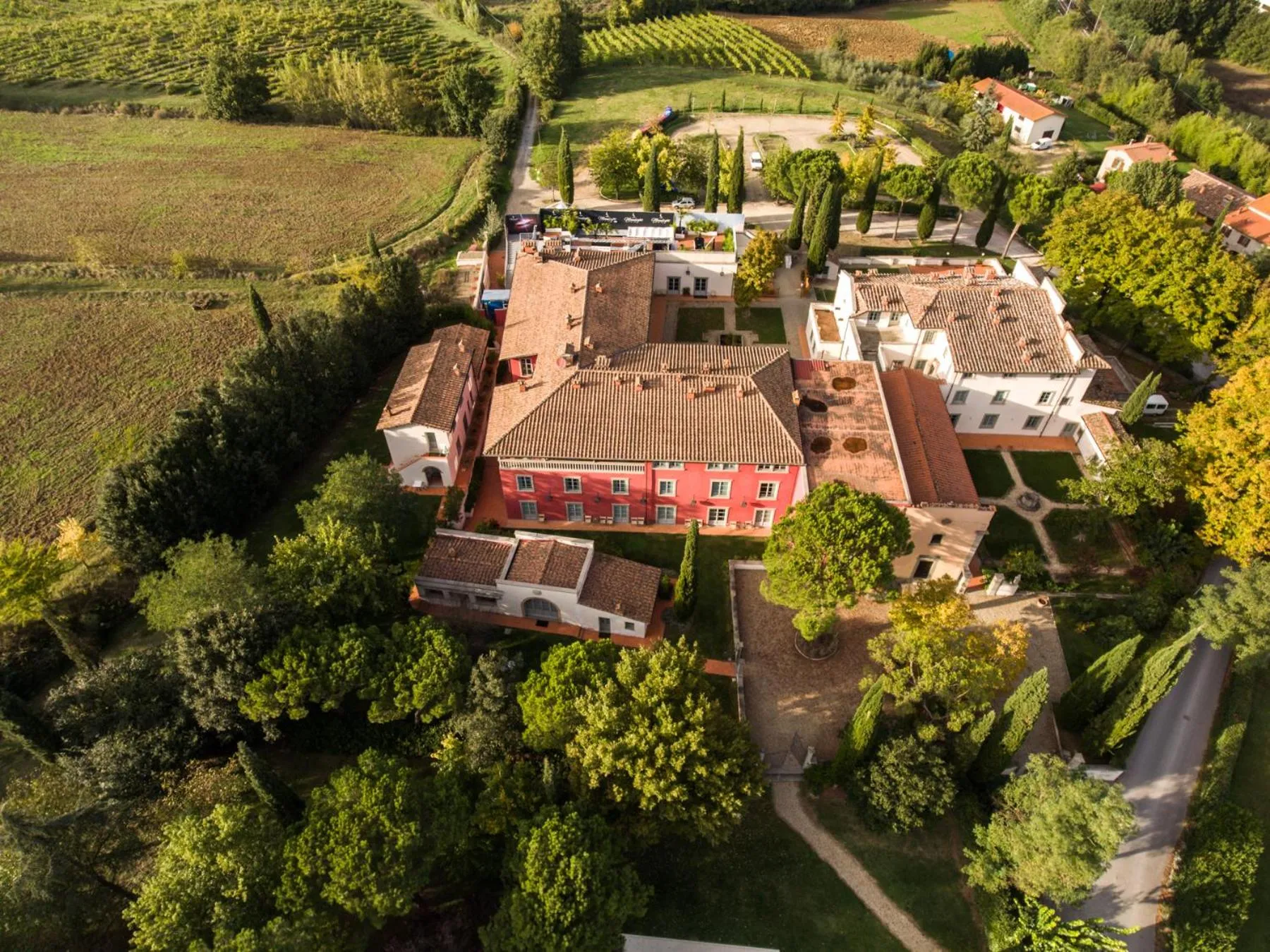 Bird's eye view in Villa Il Palagio