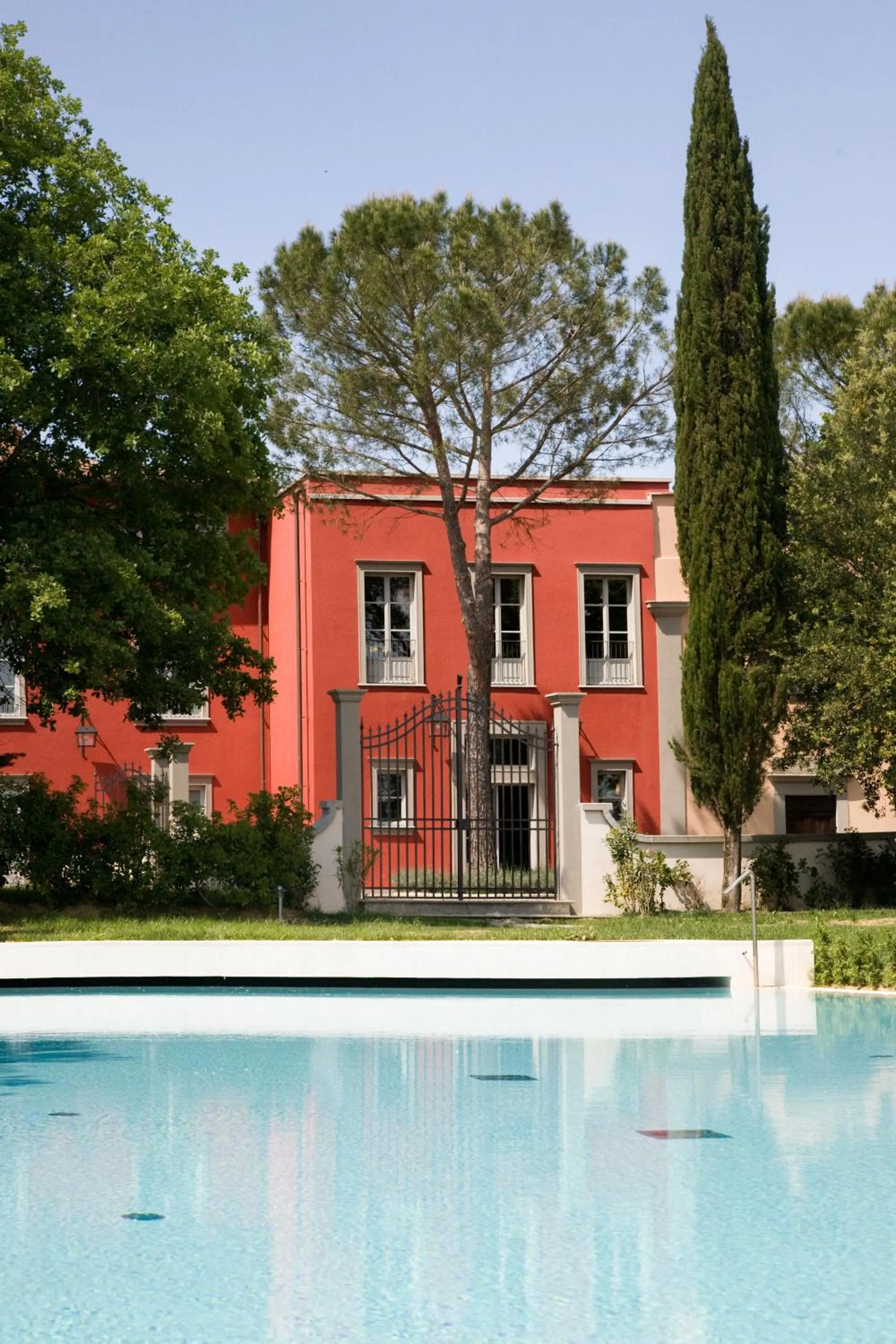 Pool view in Villa Il Palagio