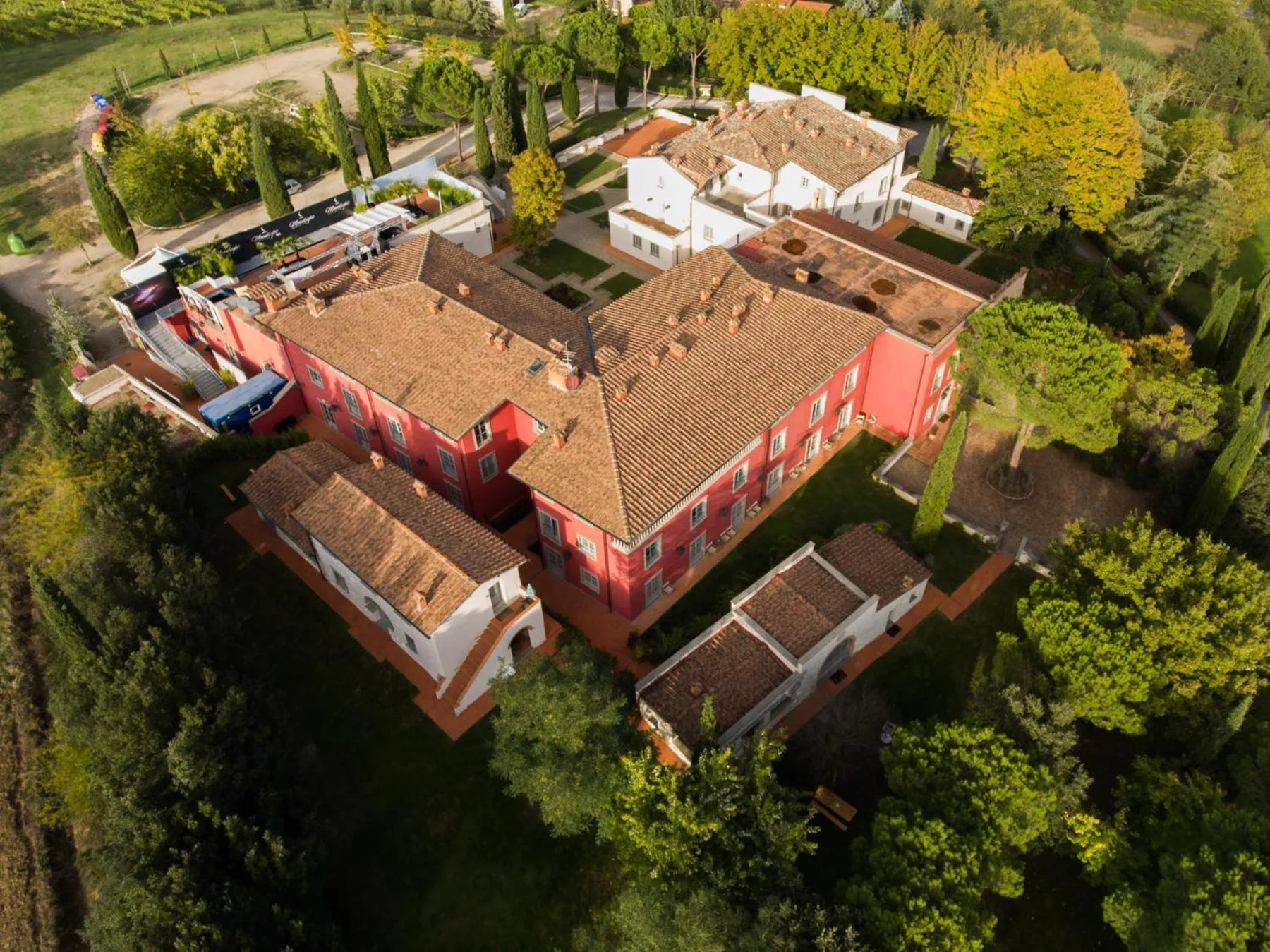 Bird's eye view in Villa Il Palagio