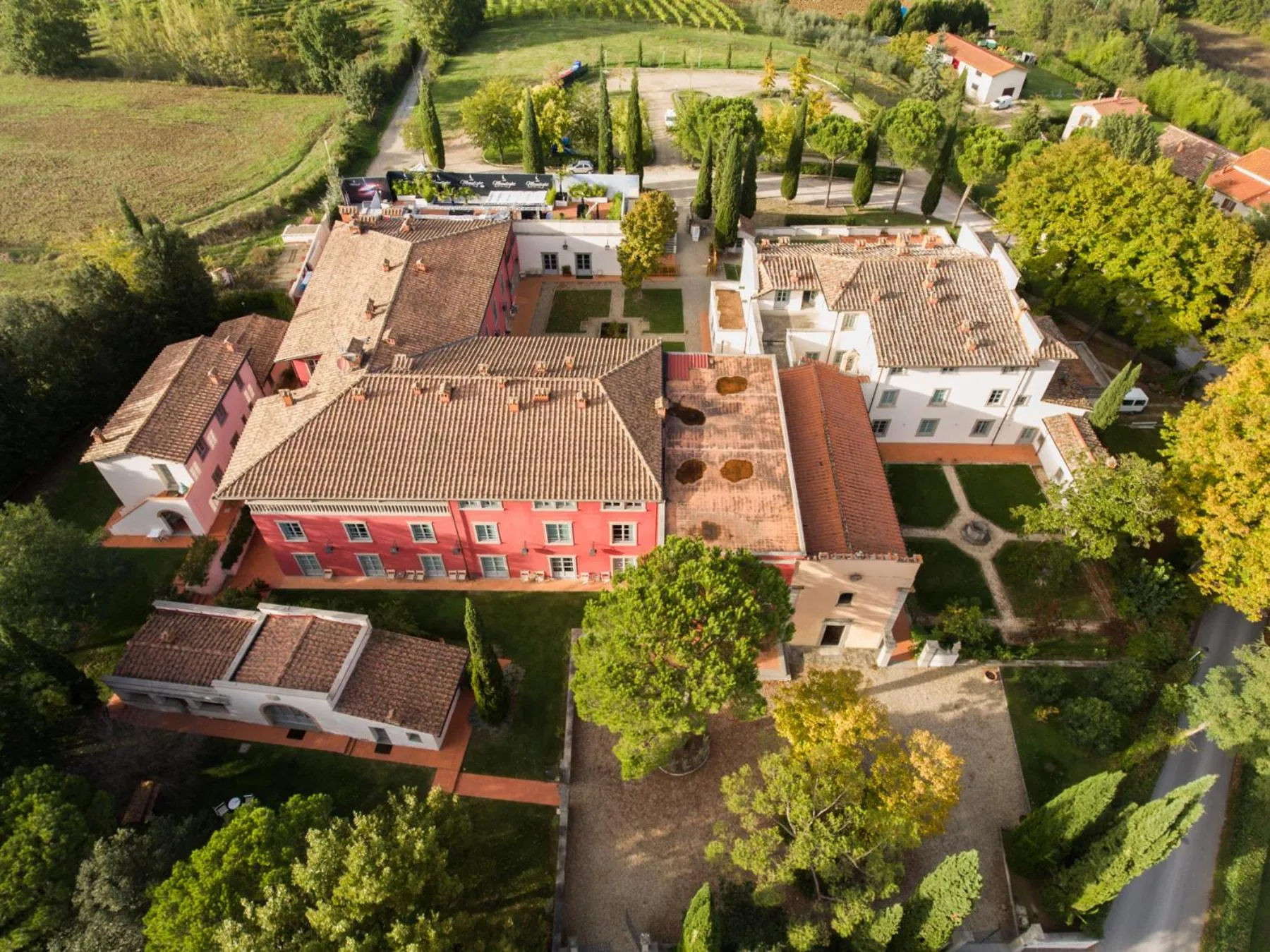 Bird's eye view in Villa Il Palagio
