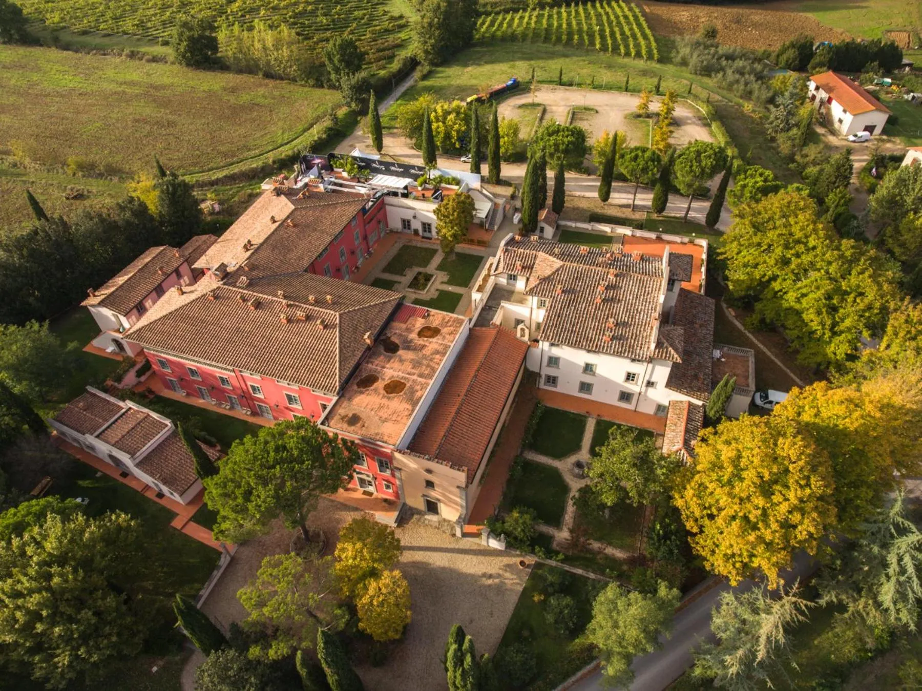 Bird's eye view in Villa Il Palagio