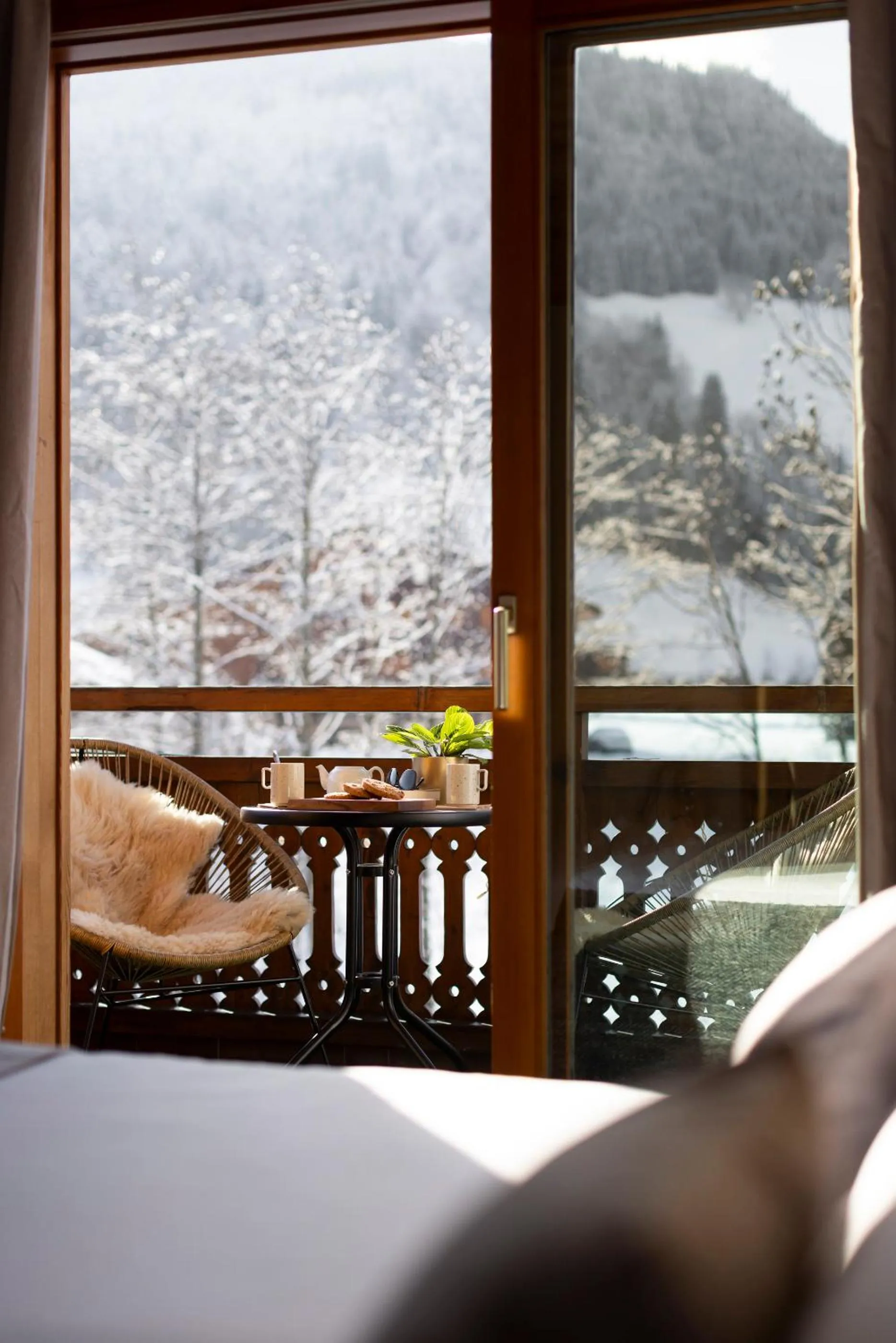 Skiing in Hôtel et Spa Le Vermont