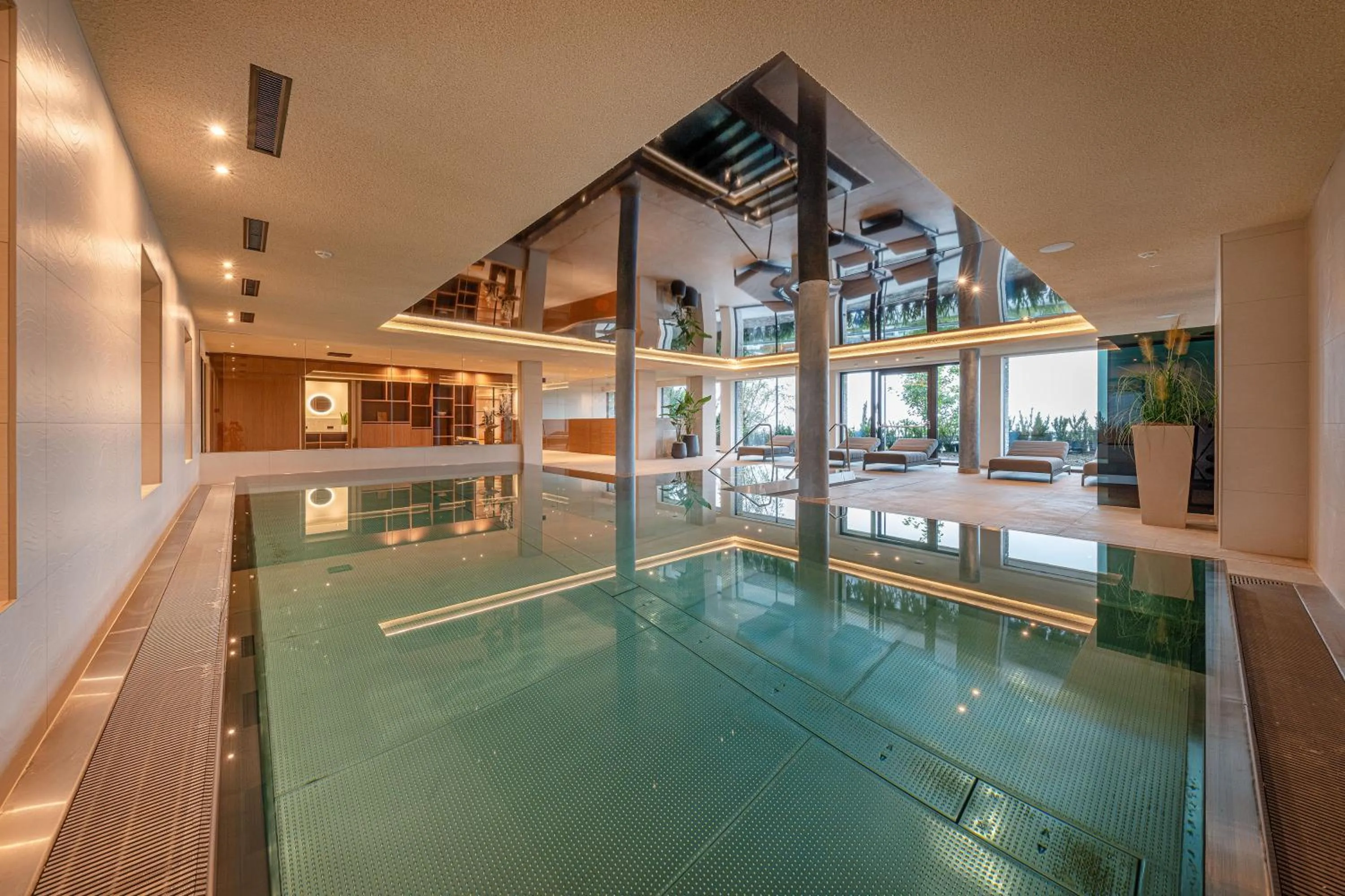 Swimming pool in Tratterhof Mountain Sky Hotel