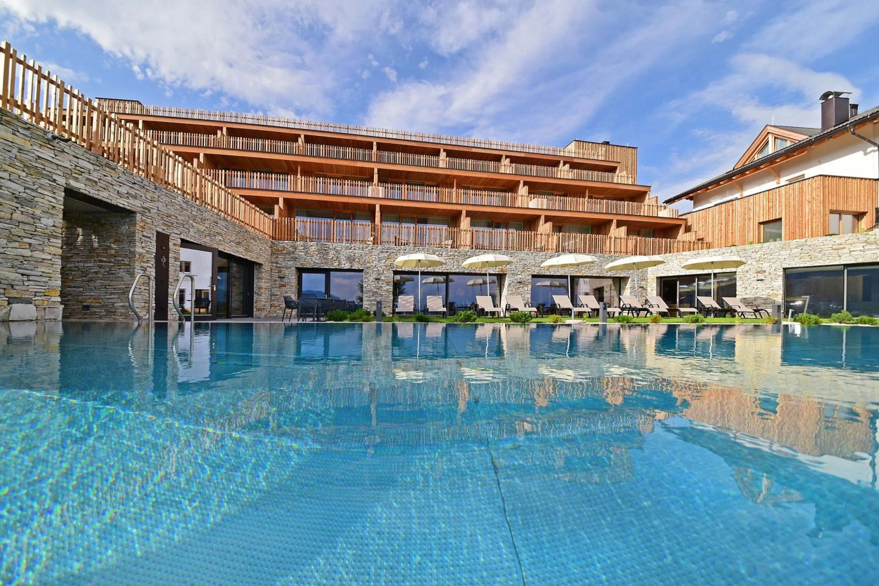 Swimming pool in Tratterhof Mountain Sky Hotel