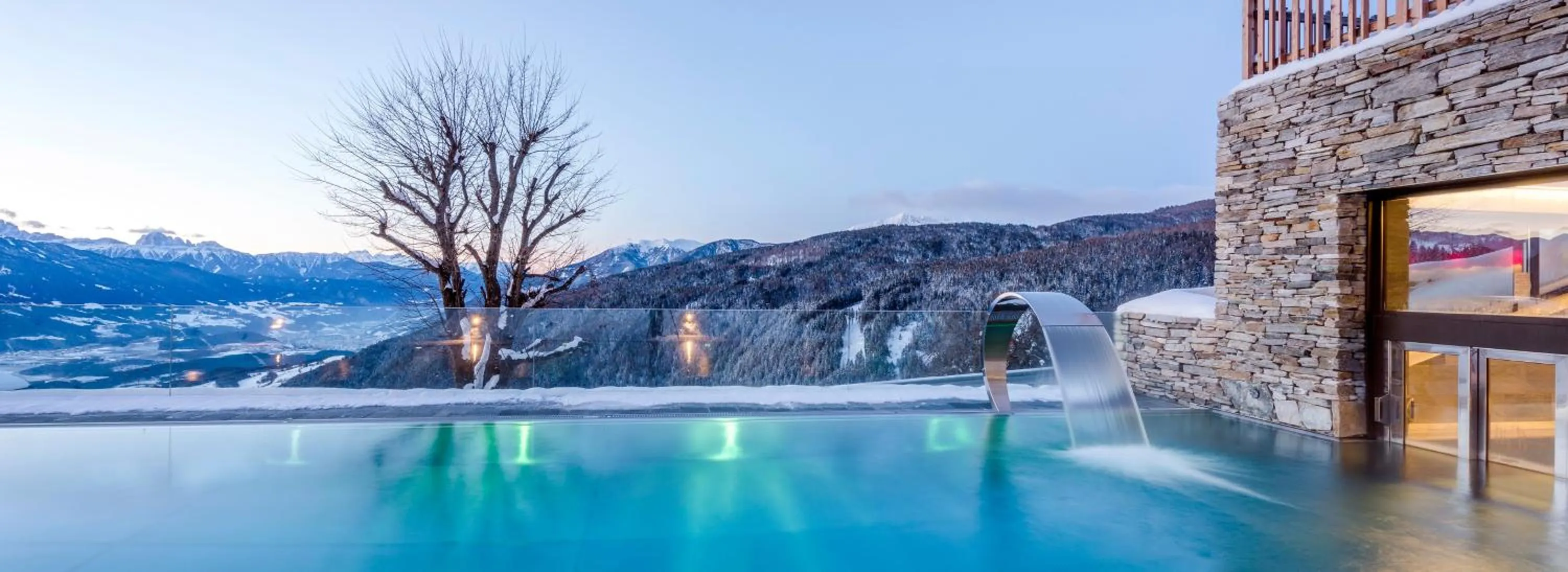 Swimming pool in Tratterhof Mountain Sky Hotel