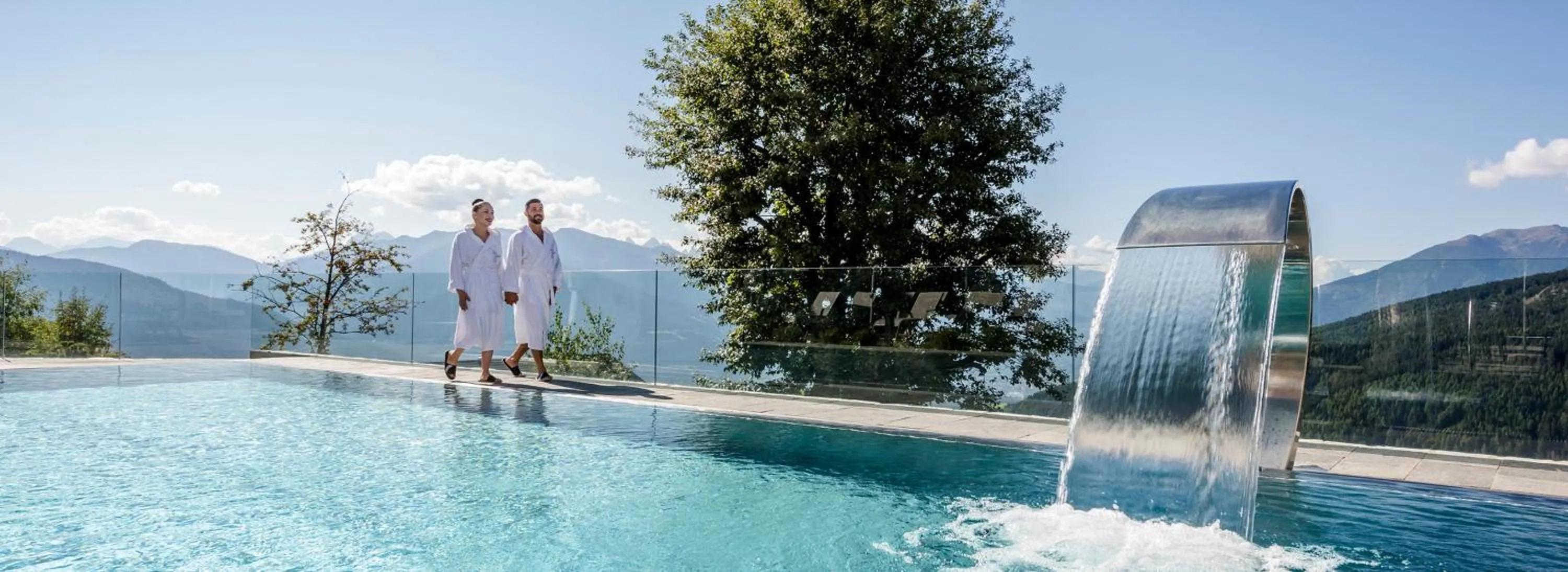 Swimming pool in Tratterhof Mountain Sky Hotel