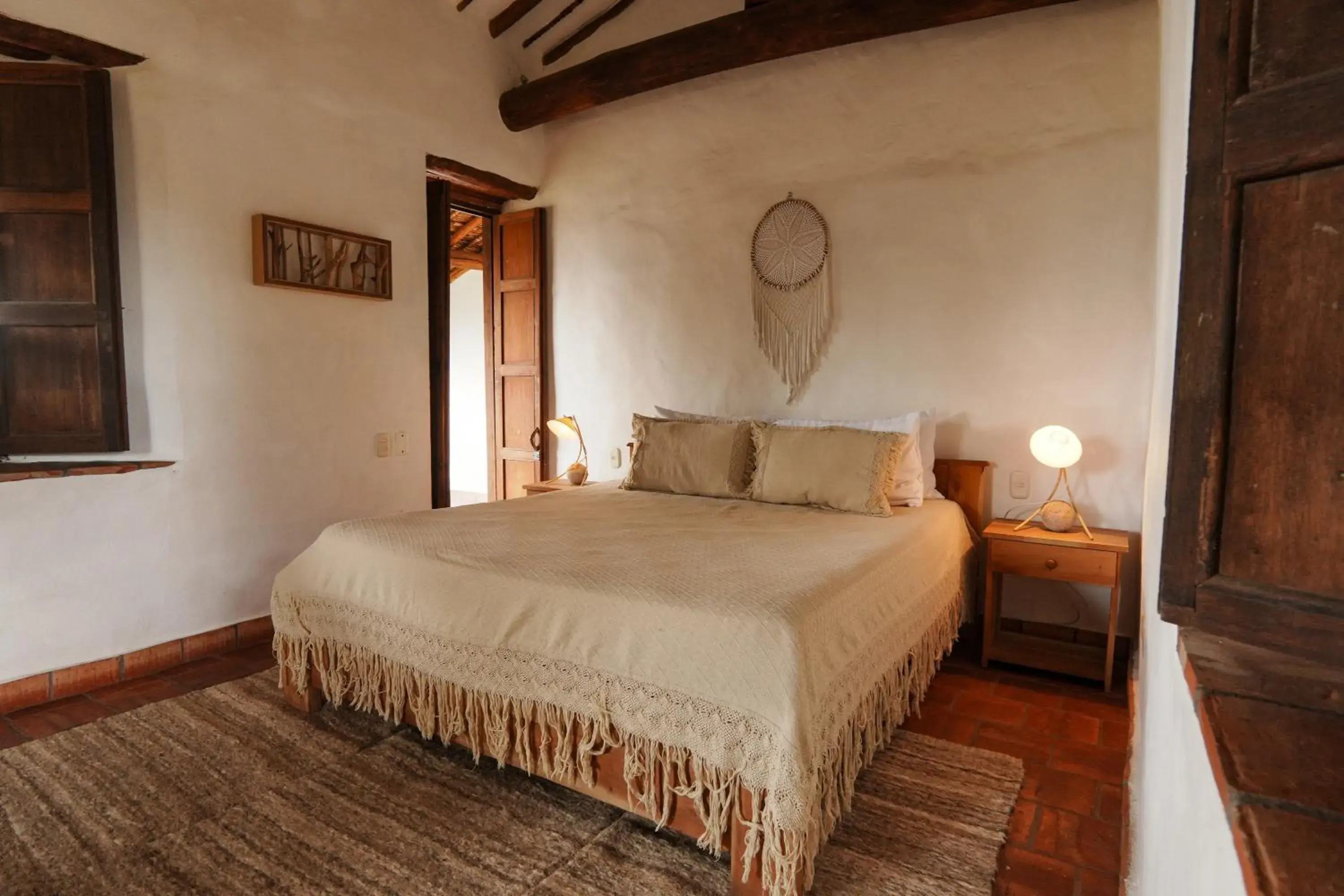 King Room with Pool View in Hotel Finca Buenos Aires Barichara King Room with Pool View in Hotel Finca Buenos Aires Barichara