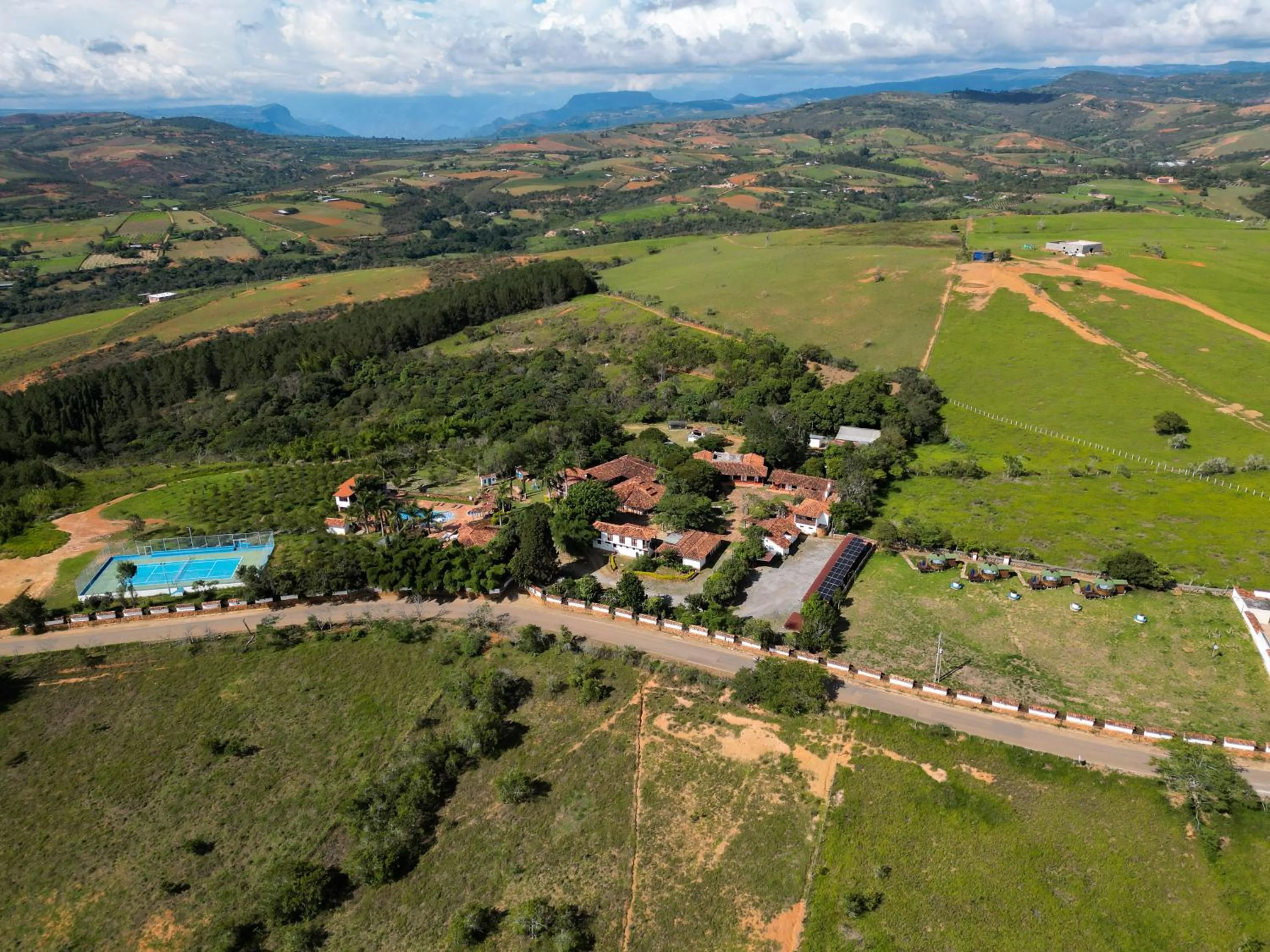 Property building in Hotel Finca Buenos Aires Barichara