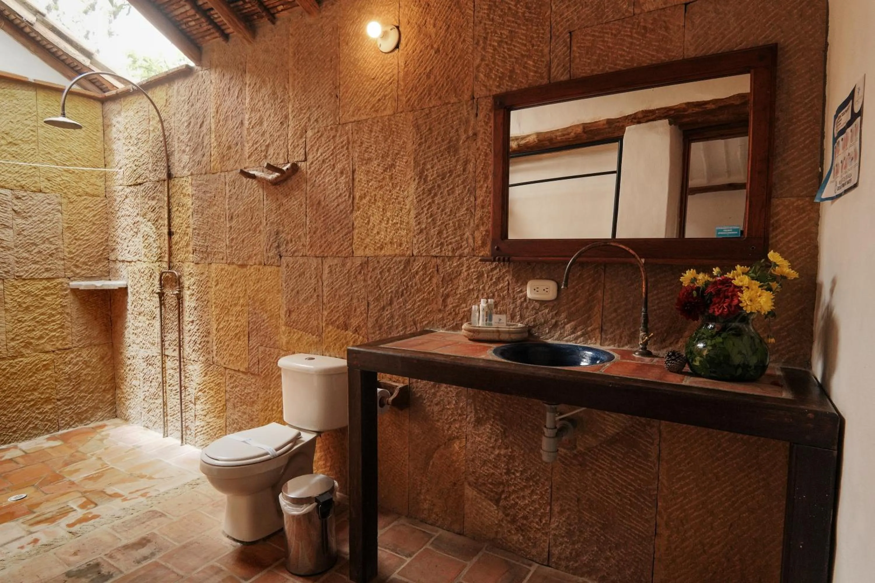 Shower in Hotel Finca Buenos Aires Barichara