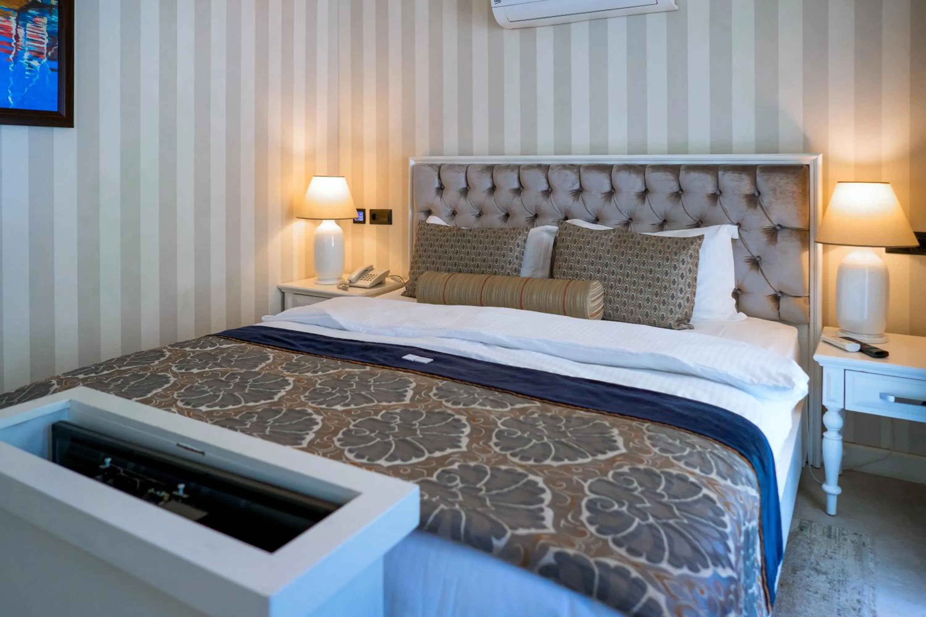 Bed in Salonika Suites