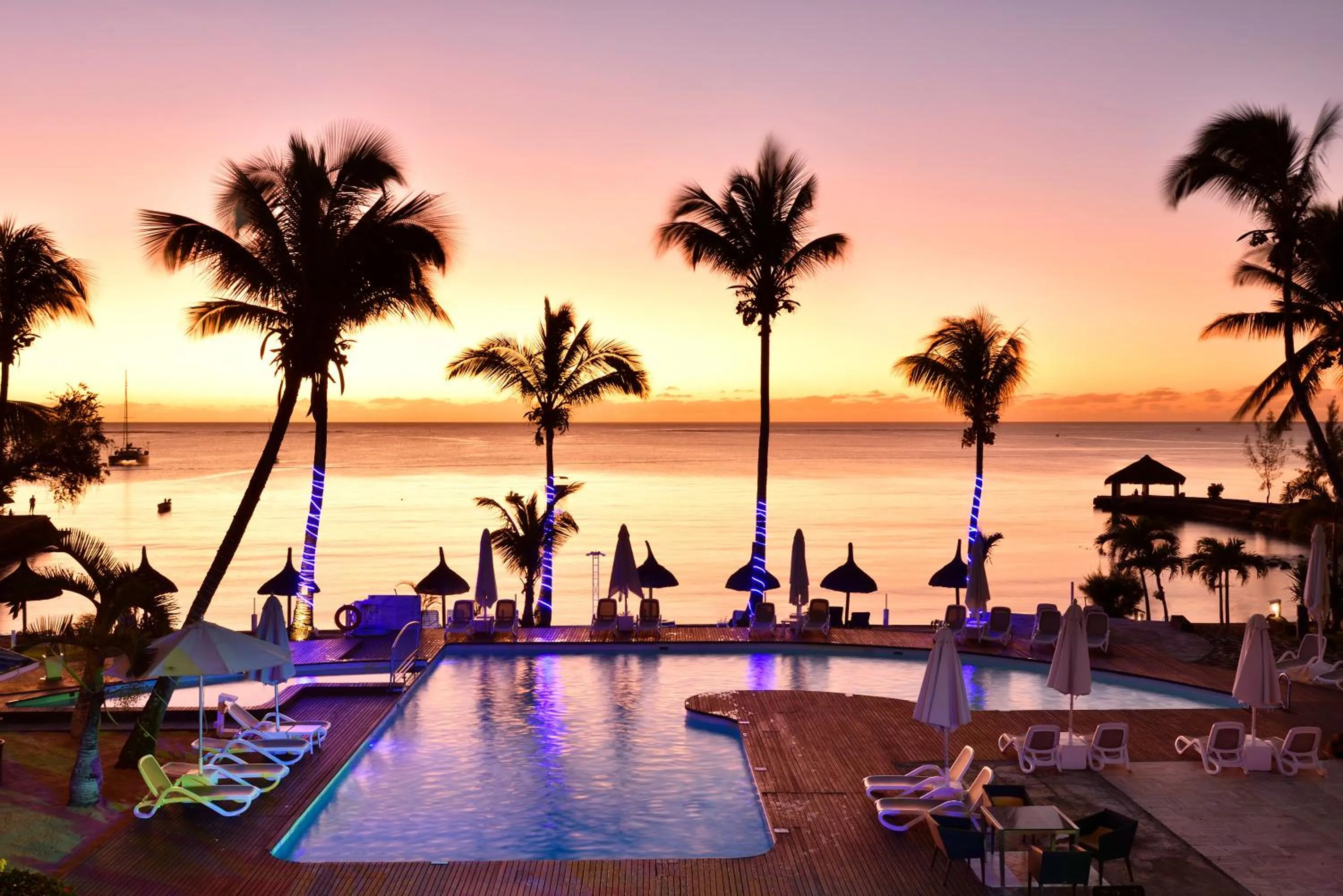 Sea view in Coral Azur Beach Resort Mont Choisy