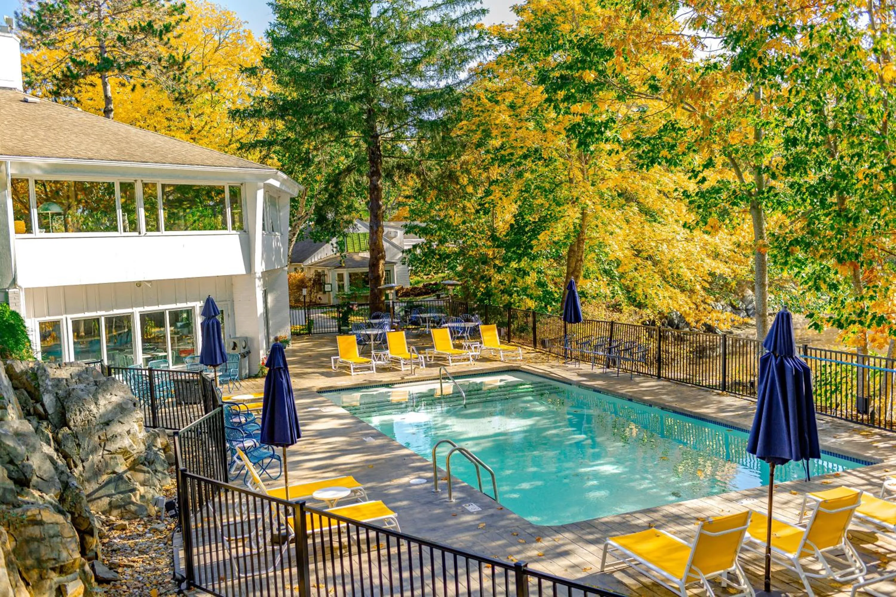 Pool view in The Lodge on the Cove