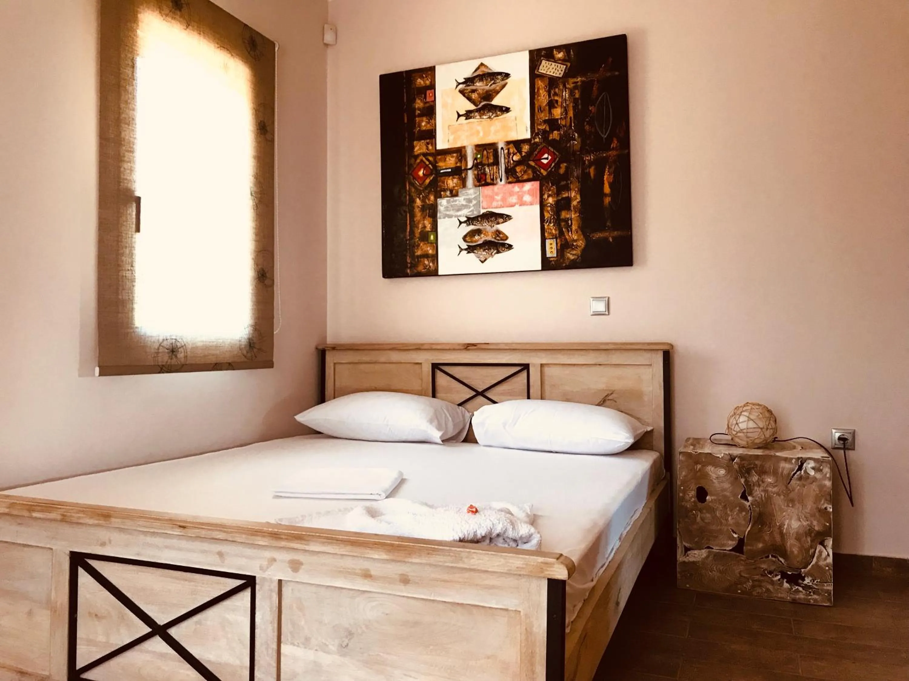 Bedroom, Bed in Villa Lydia